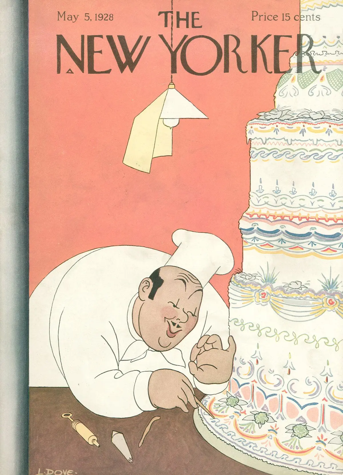 Обложка The New Yorker, 5 мая 1928, художник Леонард Дав