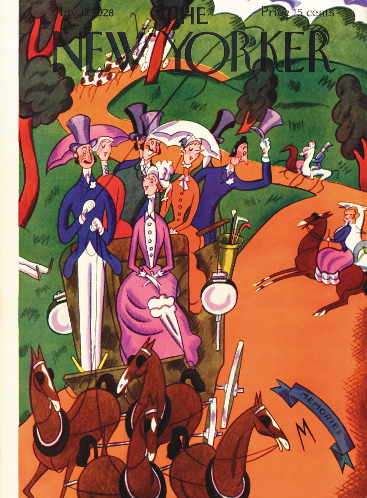 Обложка The New Yorker, 12 мая 1928, художник Джулиан де Миски