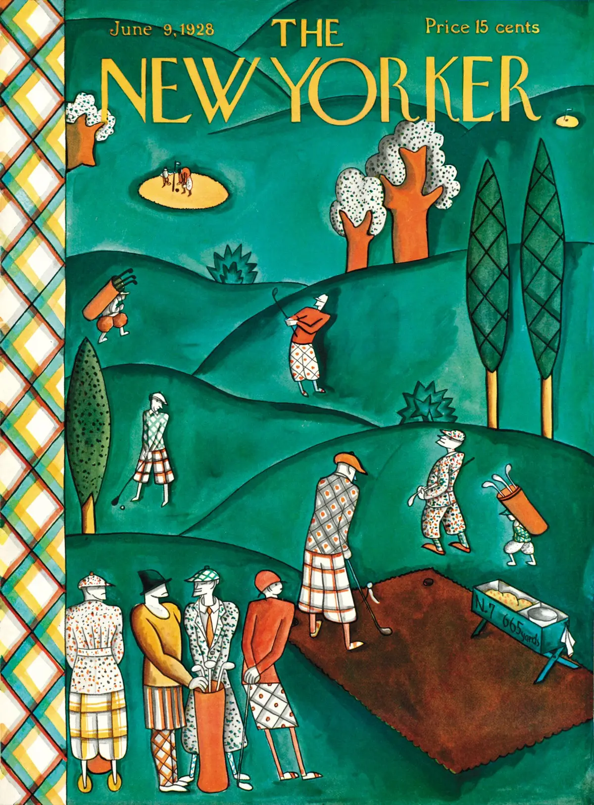 Обложка The New Yorker, 9 июня 1928, художник Илонка Карас