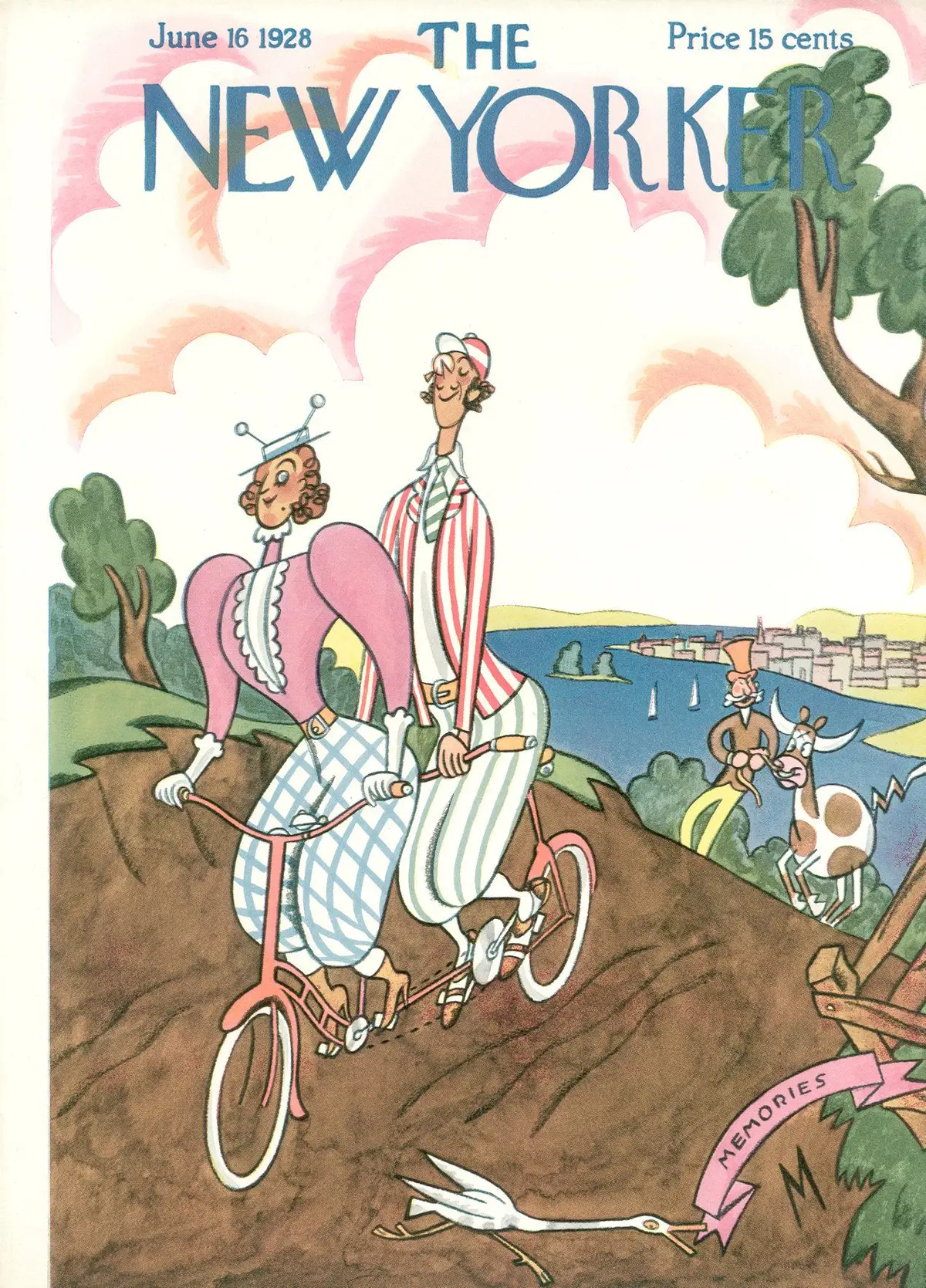 Обложка The New Yorker, 16 июня 1928, художник Джулиан де Миски