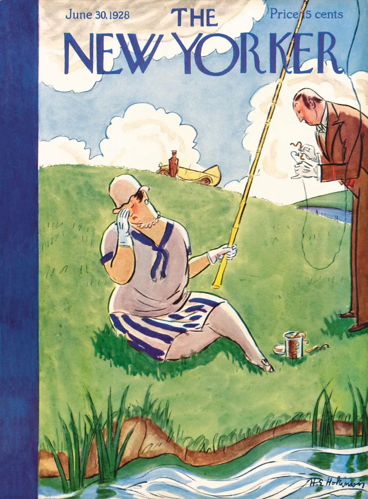 Обложка The New Yorker, 30 июня 1928, художник Хелен Э. Хокинсон
