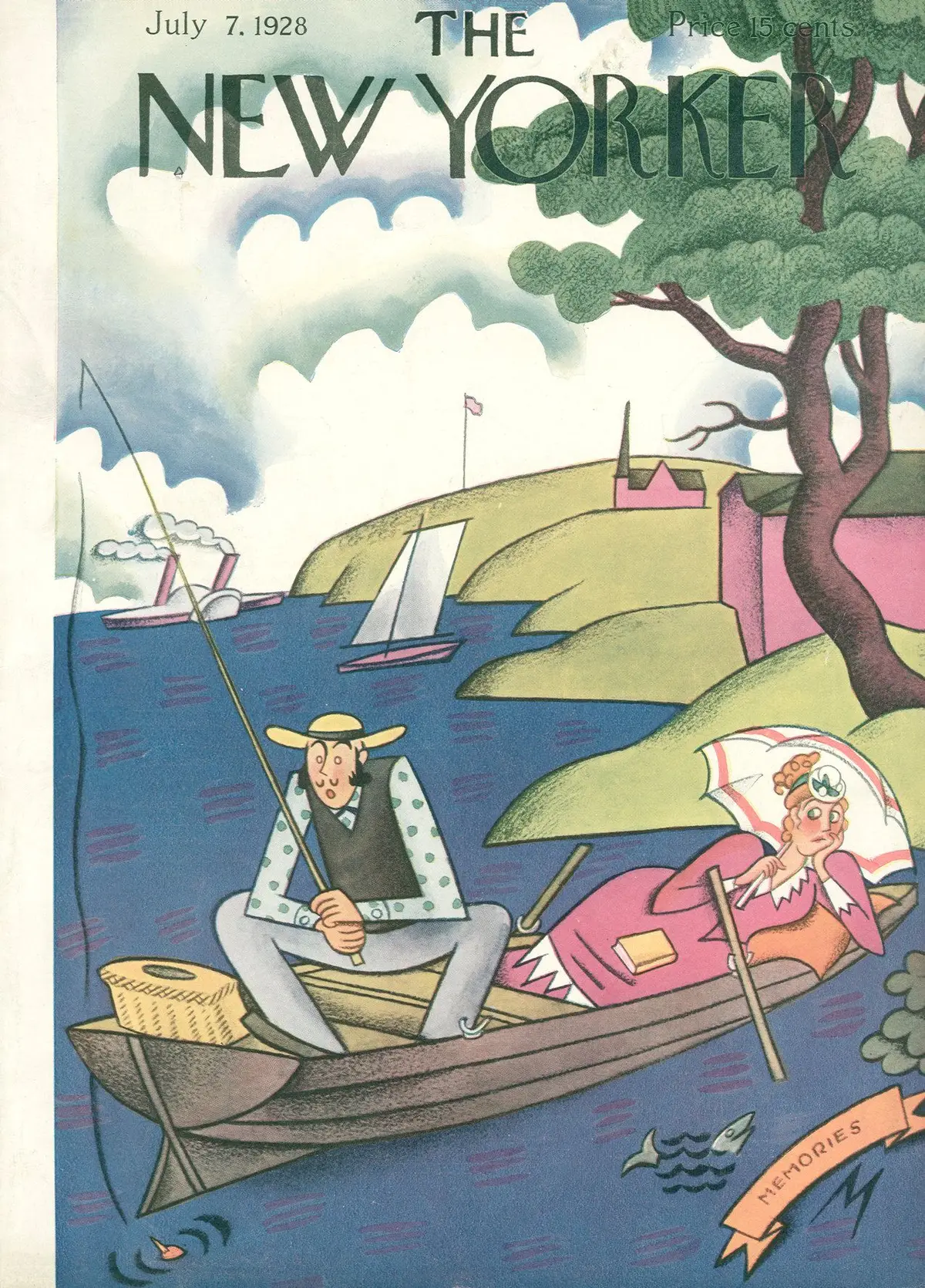 Обложка The New Yorker, 7 июля 1928, художник Джулиан де Миски
