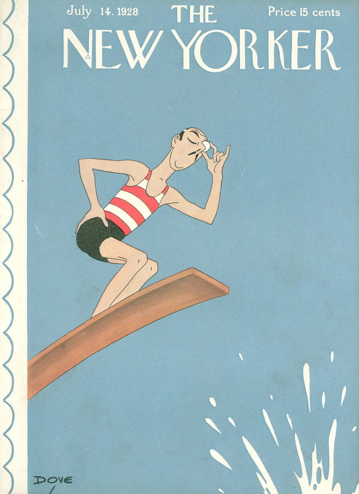 Обложка The New Yorker, 14 июля 1928, художник Леонард Дав