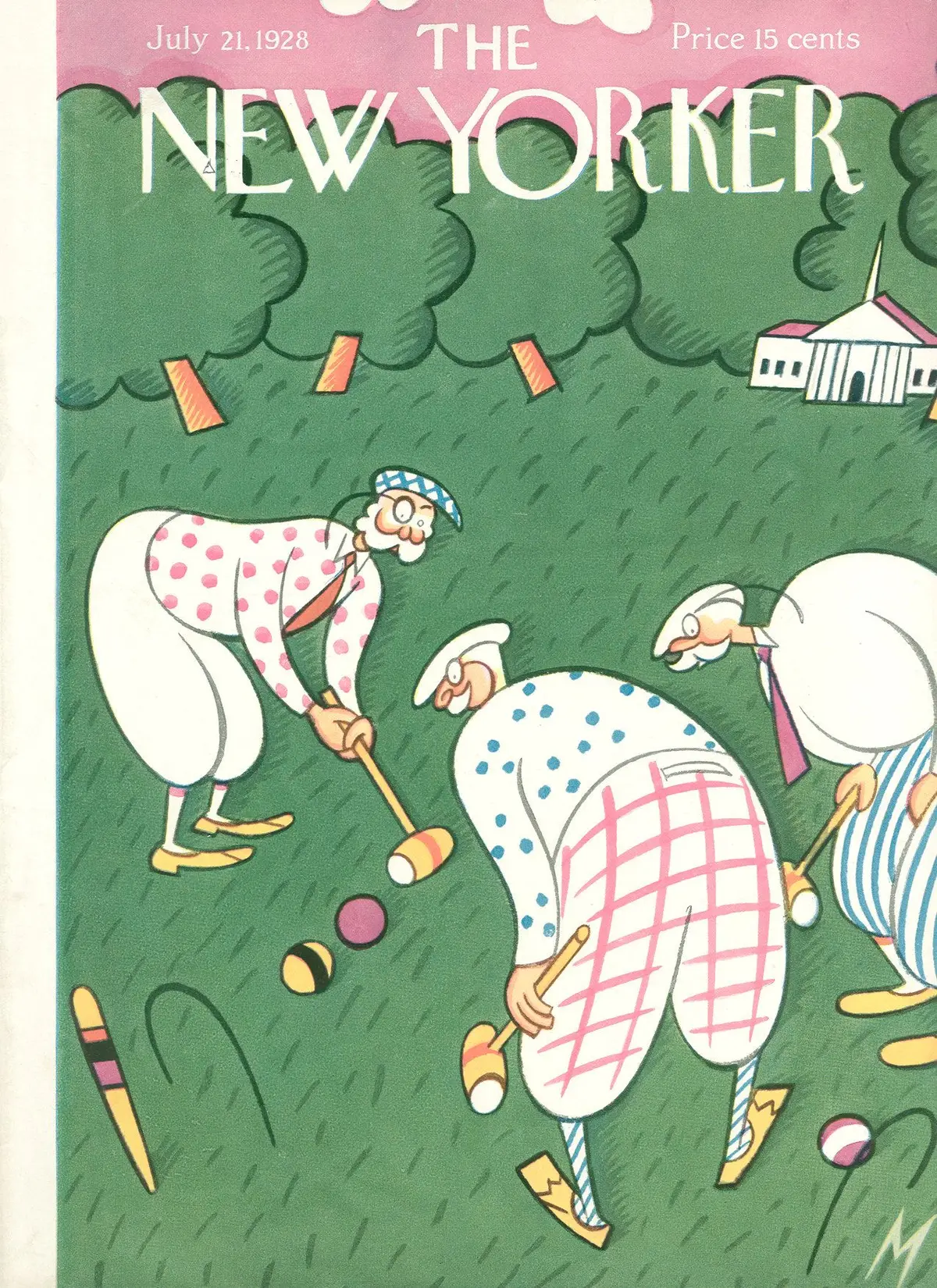 Обложка The New Yorker, 21 июля 1928, художник Джулиан де Миски