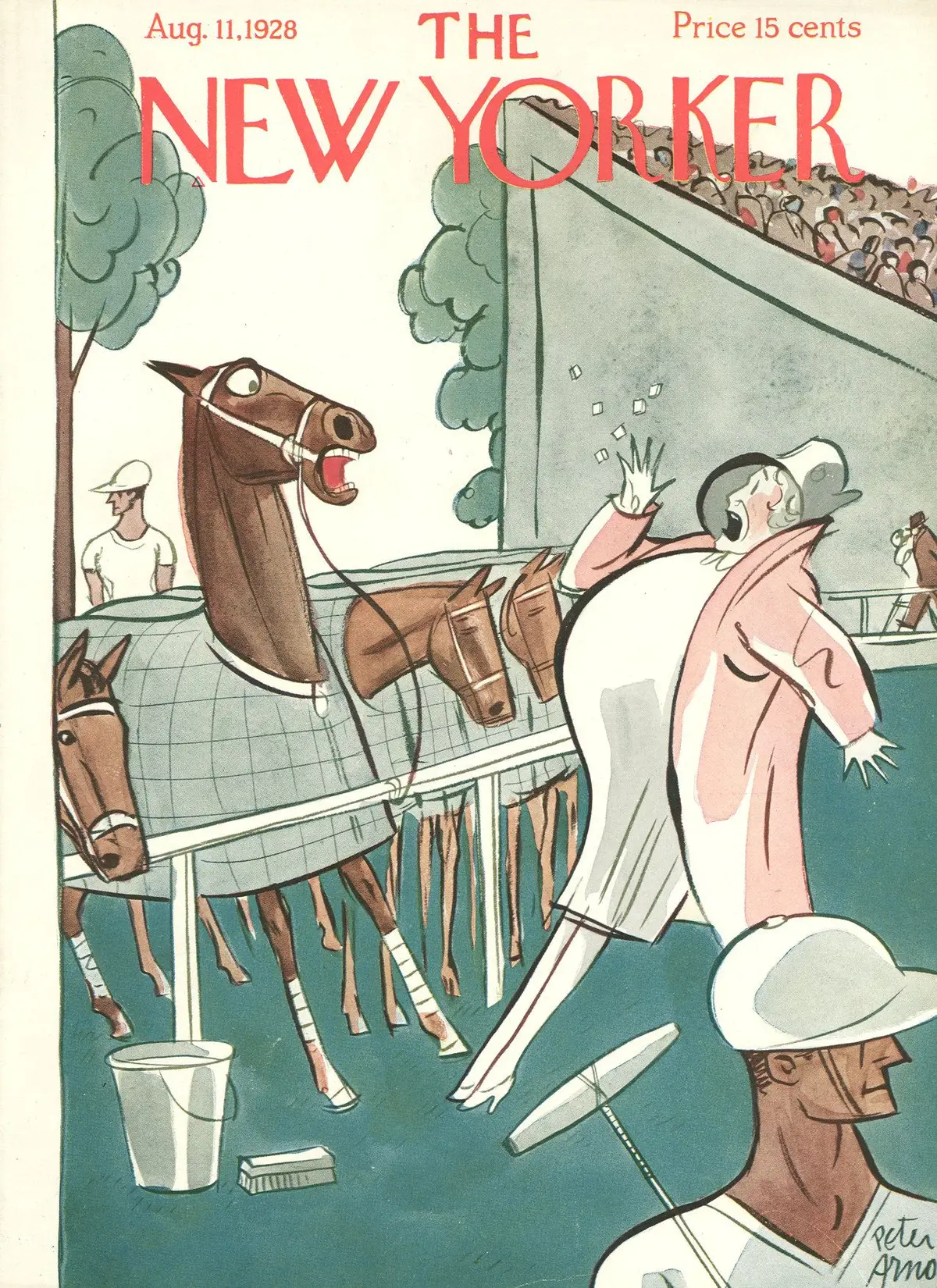 Обложка The New Yorker, 11 августа 1928, художник Питер Арно