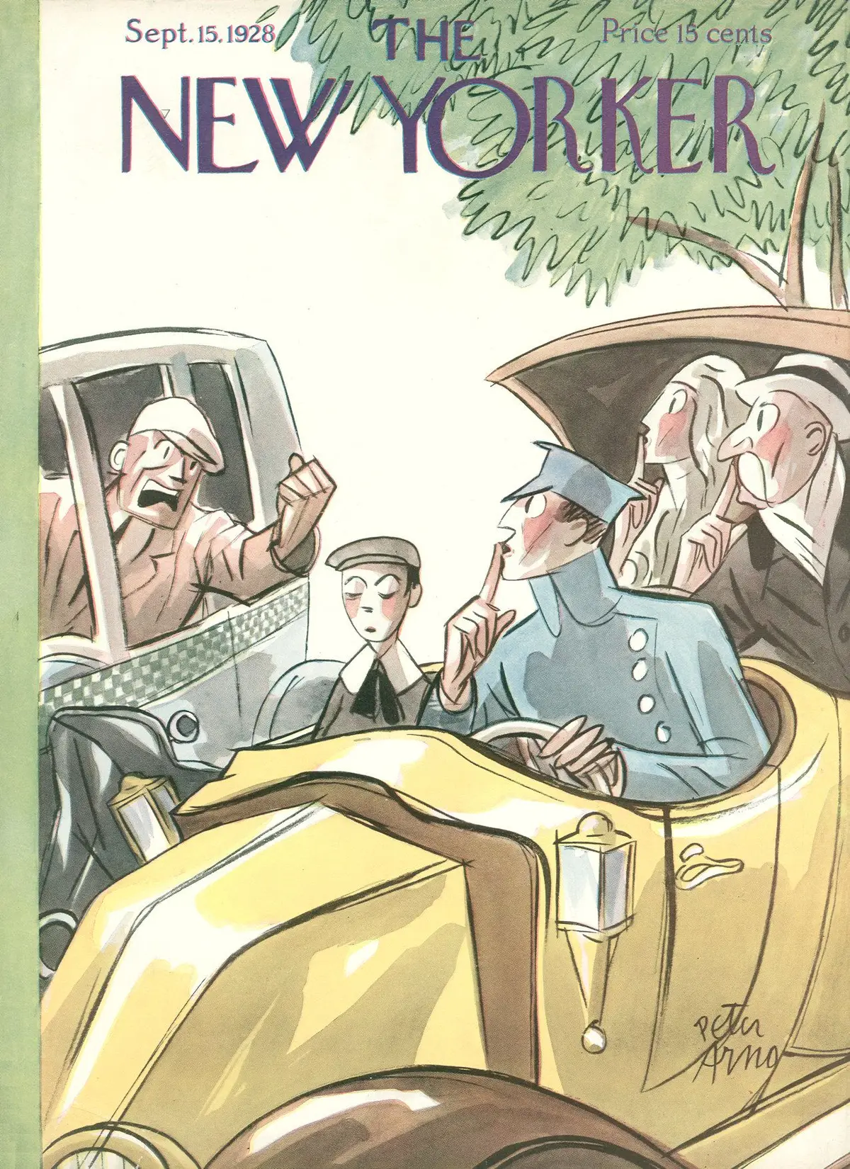 Обложка The New Yorker, 15 сентября 1928, художник Питер Арно