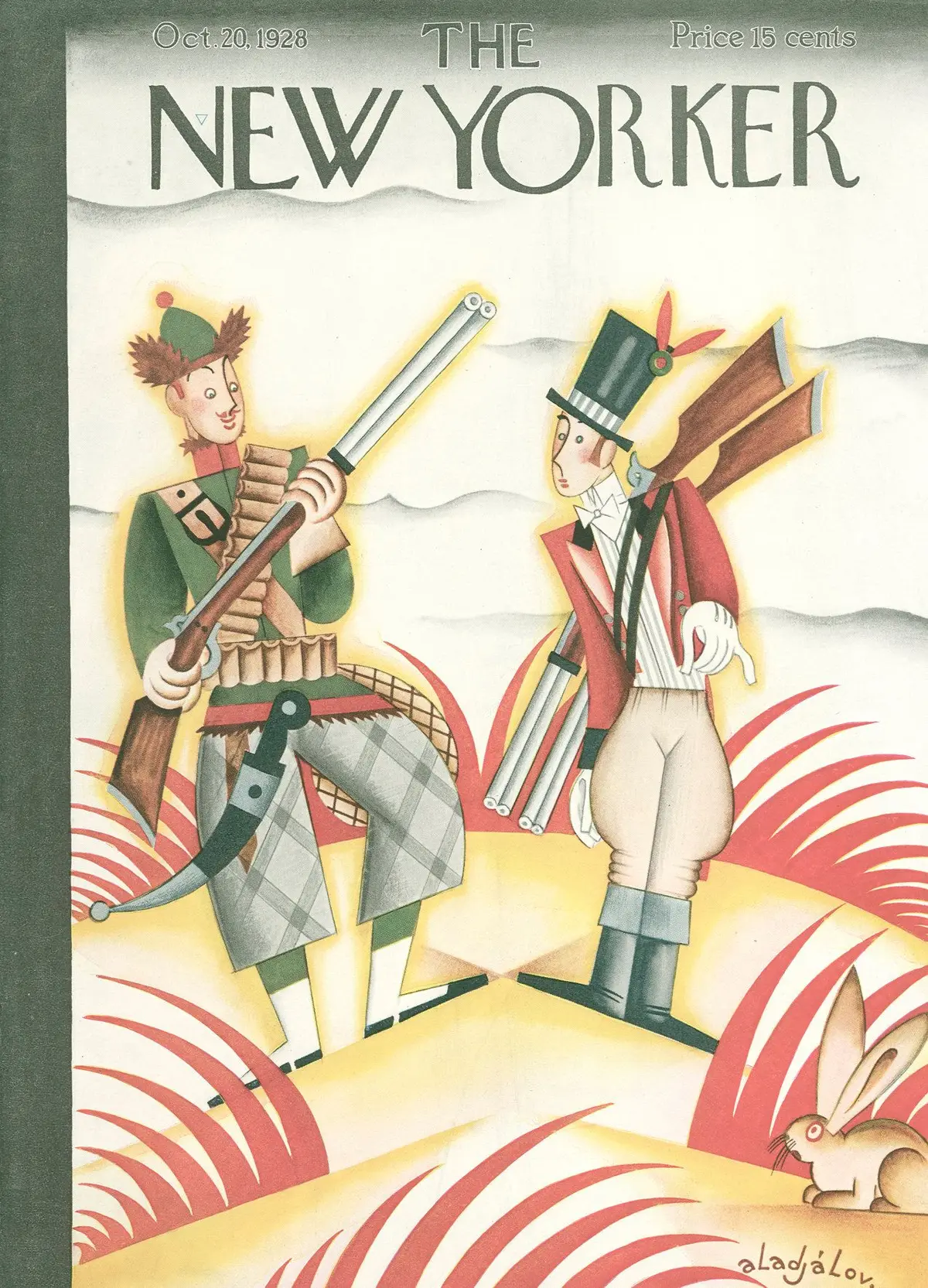 Обложка The New Yorker, 20 октября 1928, художник Константин Алажалов