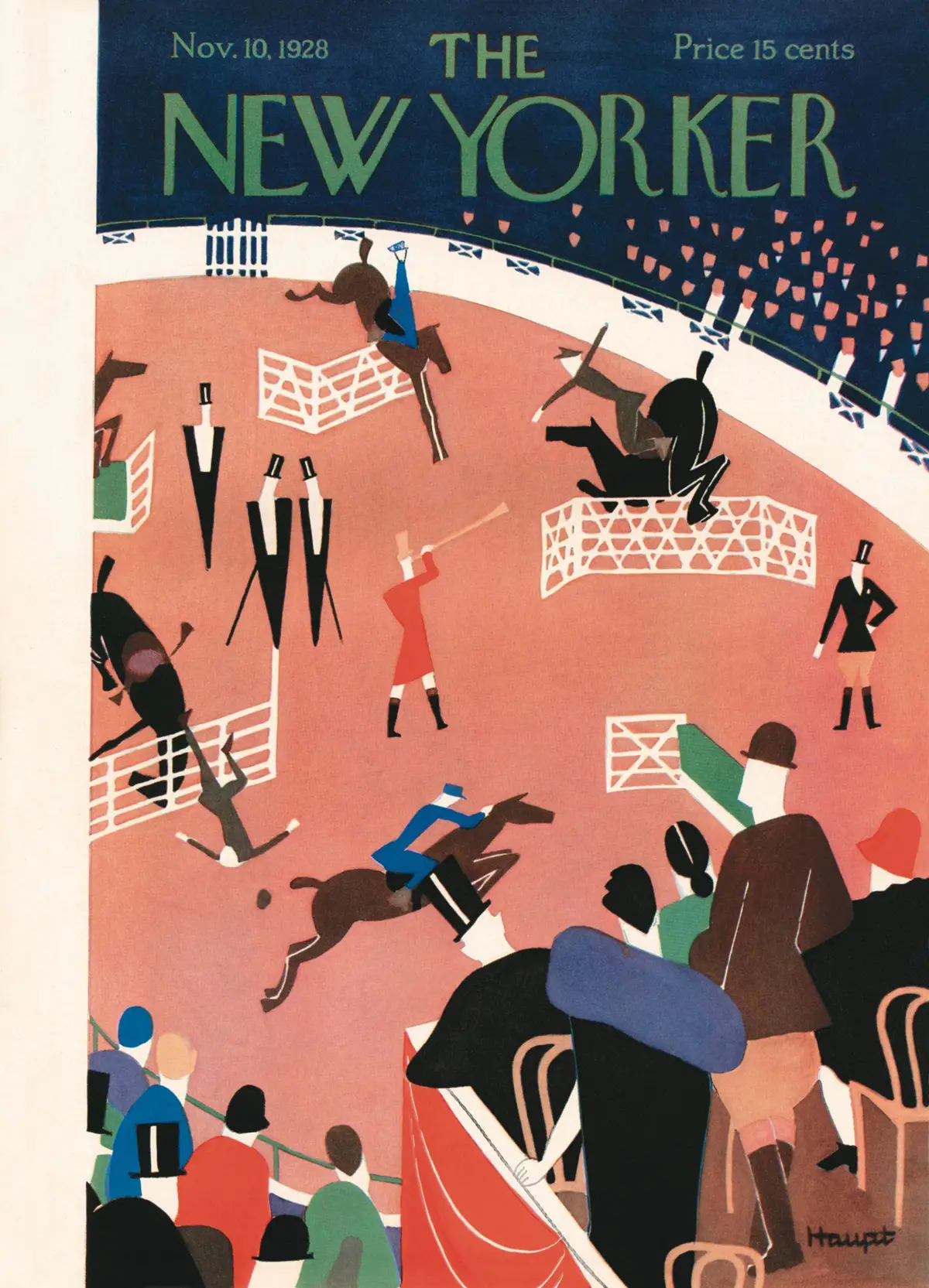 Обложка The New Yorker, 10 ноября 1928, художник И. Г. Хаупт