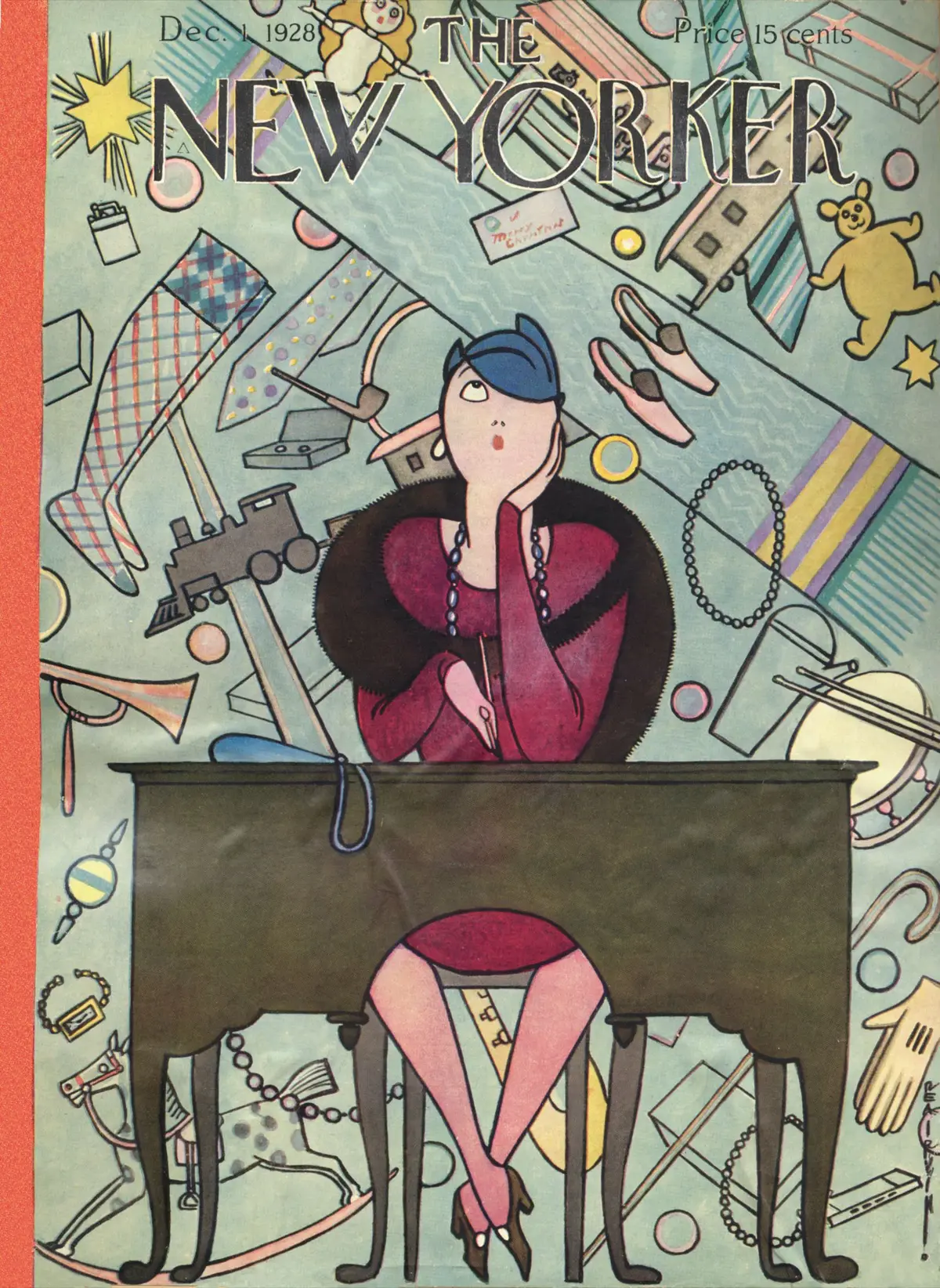 Обложка The New Yorker, 1 декабря 1928, художник Реа Ирвин
