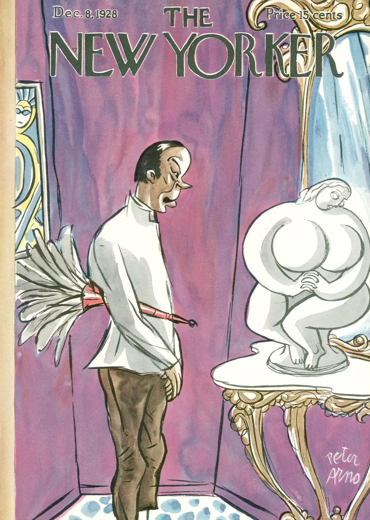 Обложка The New Yorker, 8 декабря 1928, художник Питер Арно