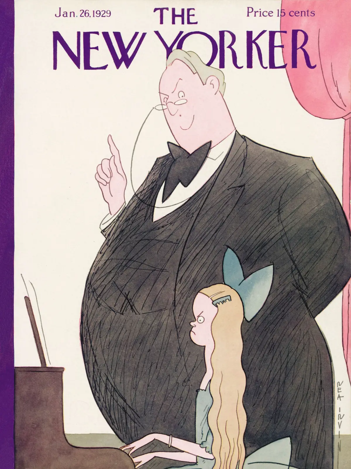Обложка The New Yorker, 26 января 1929, художник Реа Ирвин