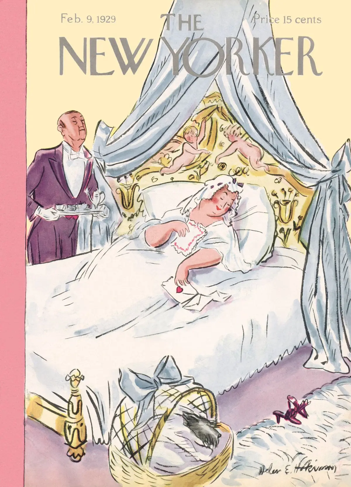 Обложка The New Yorker, 9 февраля 1929, художник Хелен Э. Хокинсон