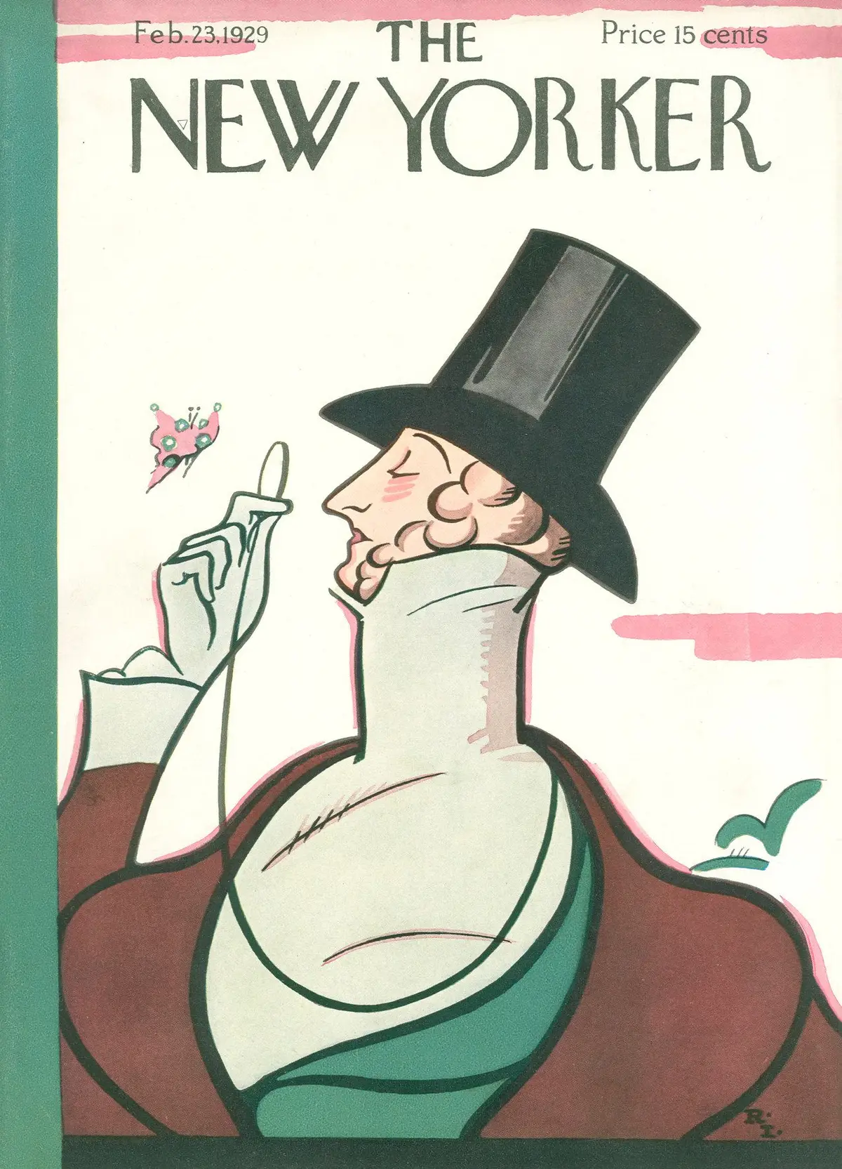 Обложка The New Yorker, 23 февраля 1929, художник Реа Ирвин