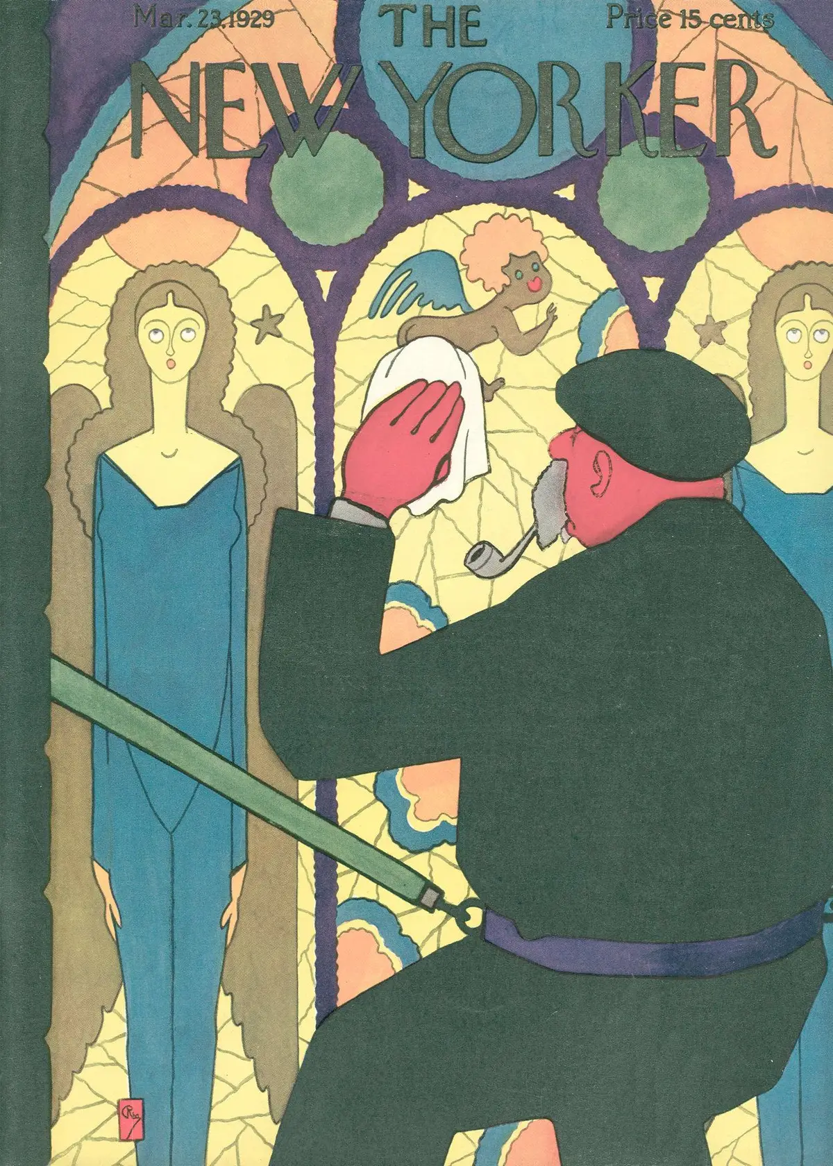 Обложка The New Yorker, 23 марта 1929, художник Гарднер Ри