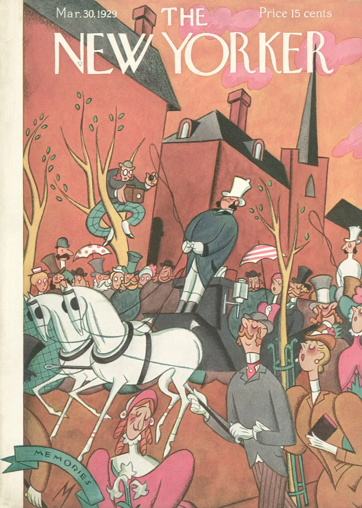 Обложка The New Yorker, 30 марта 1929, художник Джулиан де Миски