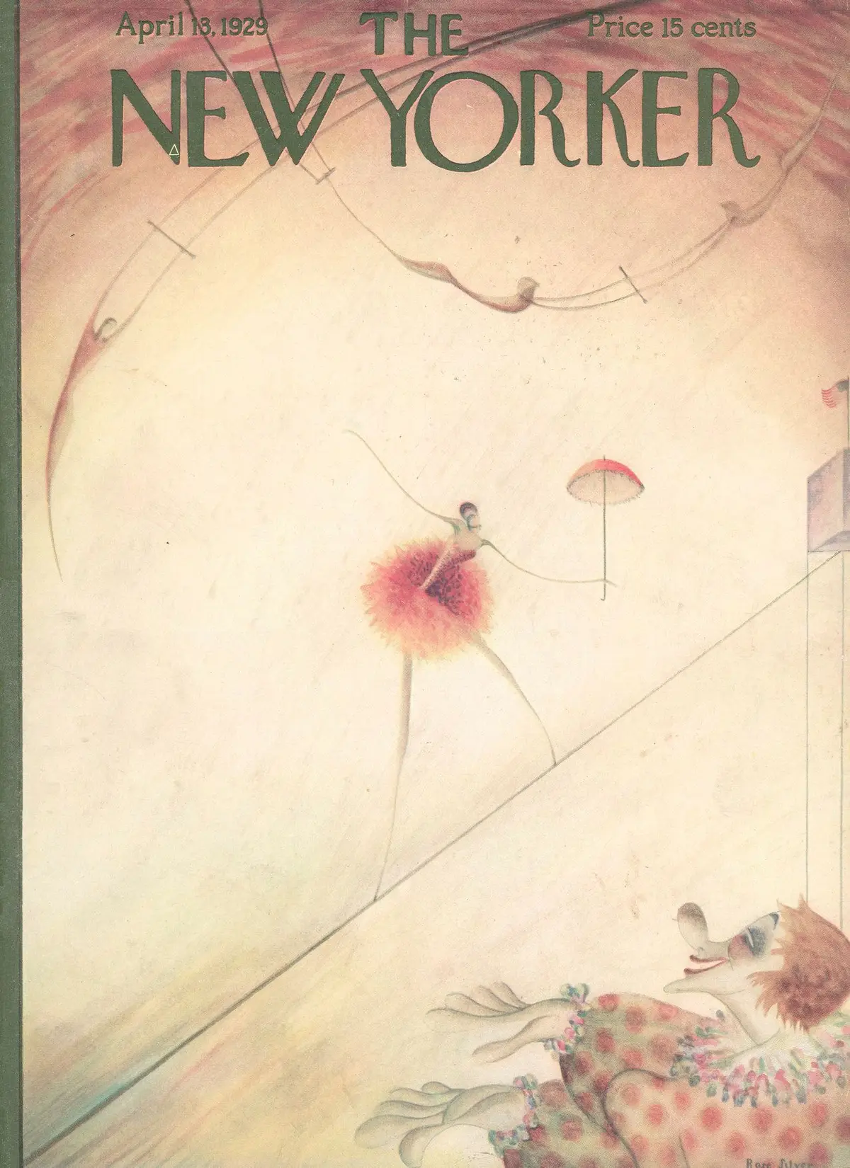 Обложка The New Yorker, 13 апреля 1929, художник Роуз Сильвер