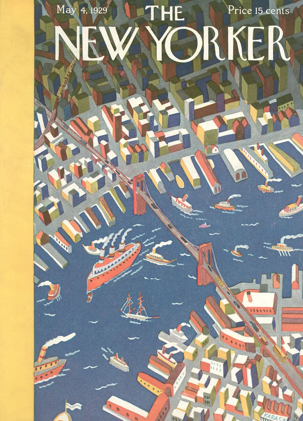 Обложка The New Yorker, 4 мая 1929, художник Илонка Карас