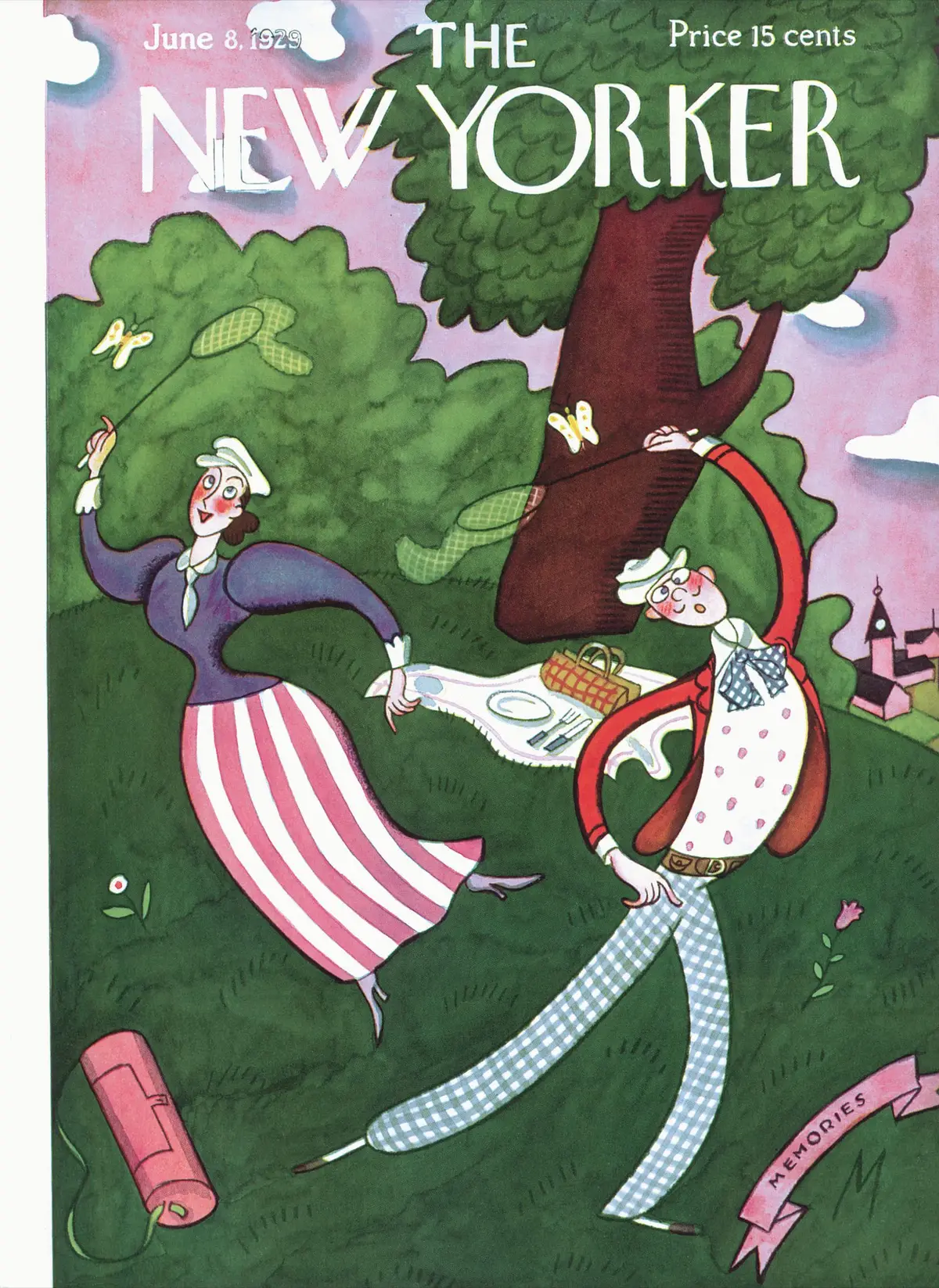 Обложка The New Yorker, 8 июня 1929, художник Джулиан де Миски