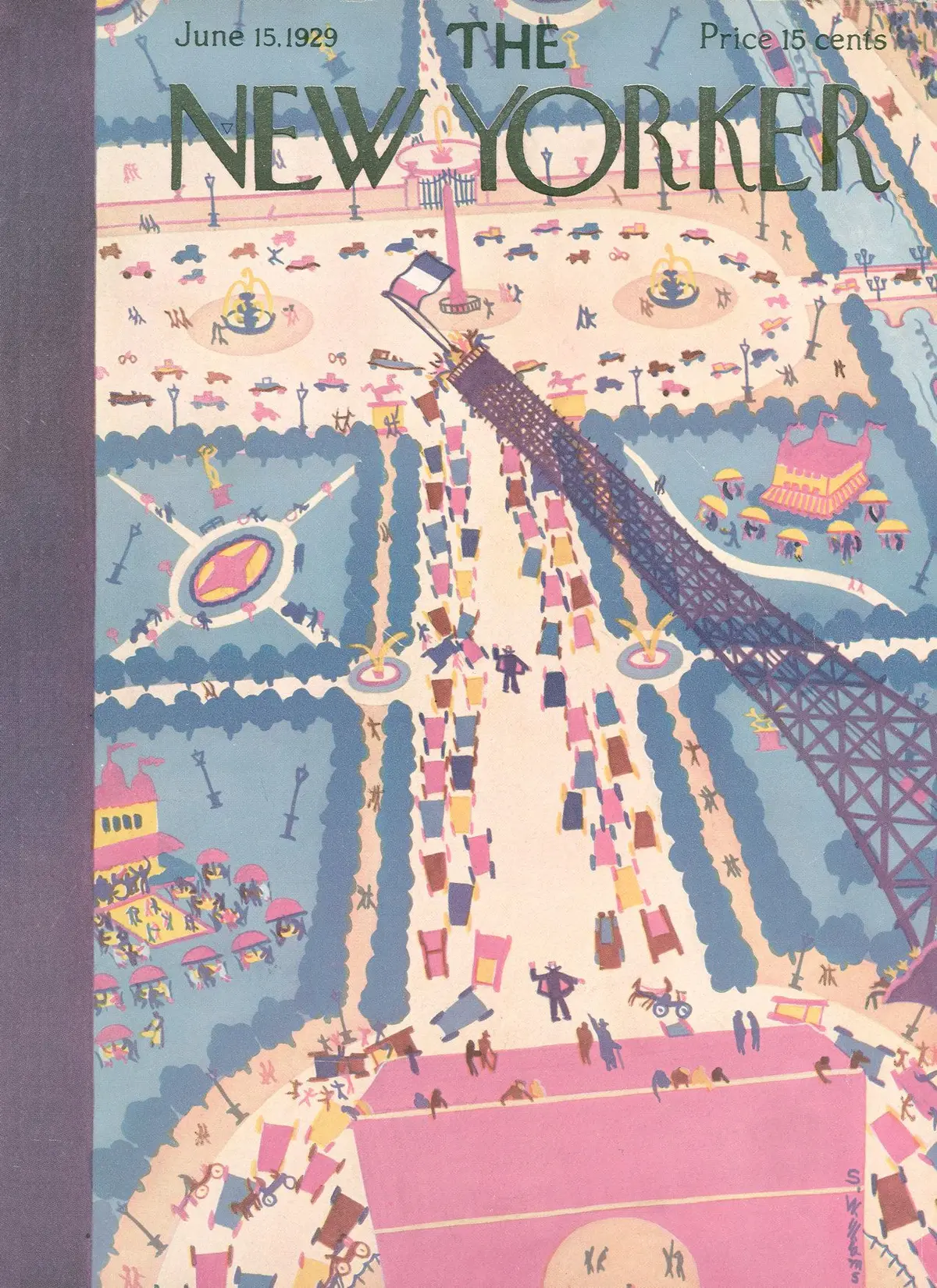 Обложка The New Yorker, 15 июня 1929, художник Сью Уильямс