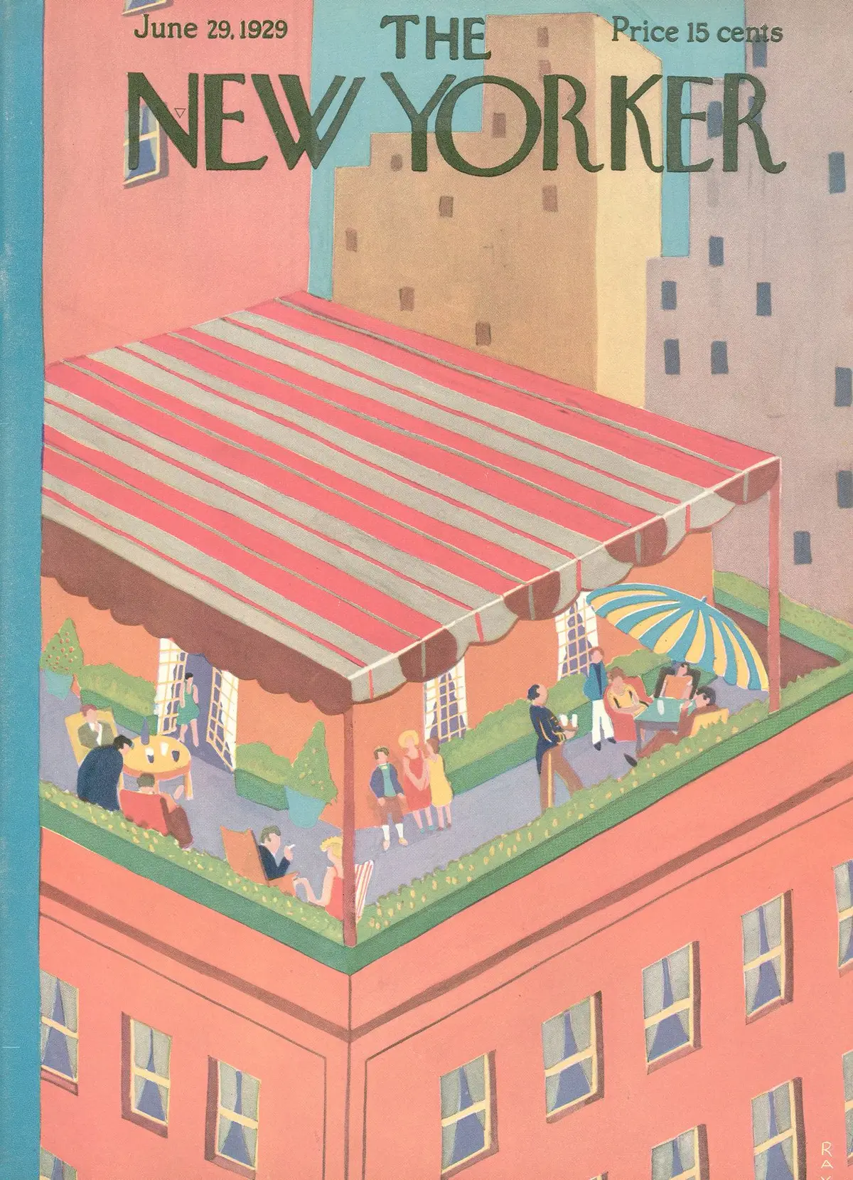 Обложка The New Yorker, 29 июня 1929, художник Рэй Юффа