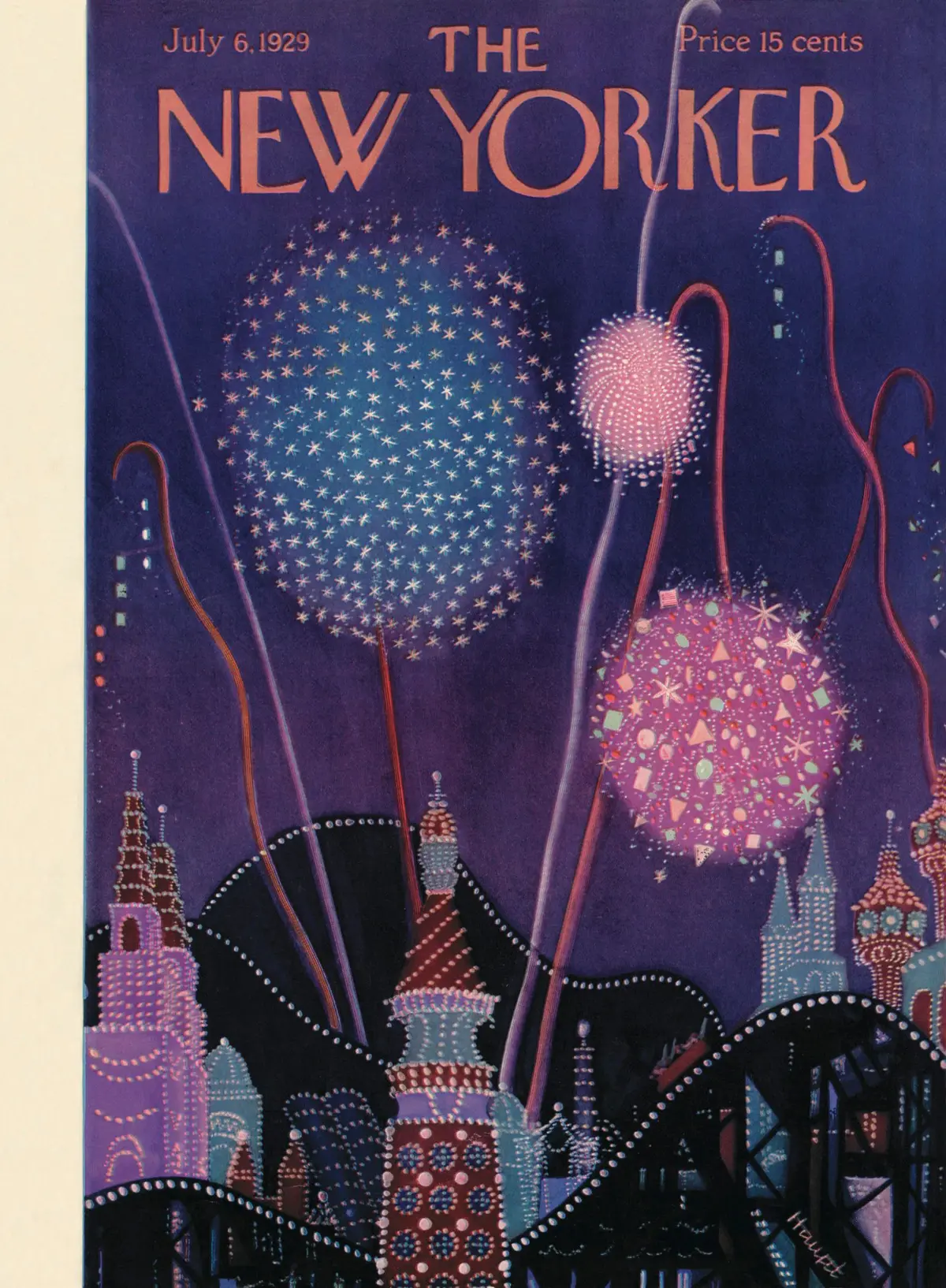 Обложка The New Yorker, 6 июля 1929, художник И. Г. Хаупт