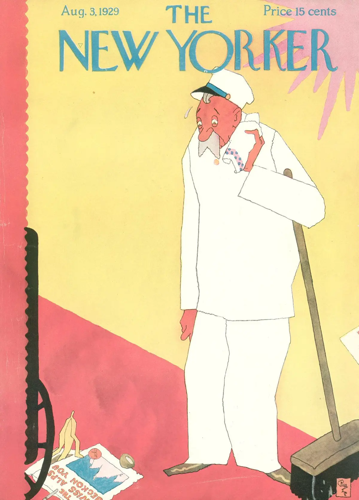 Обложка The New Yorker, 3 августа 1929, художник Гарднер Ри