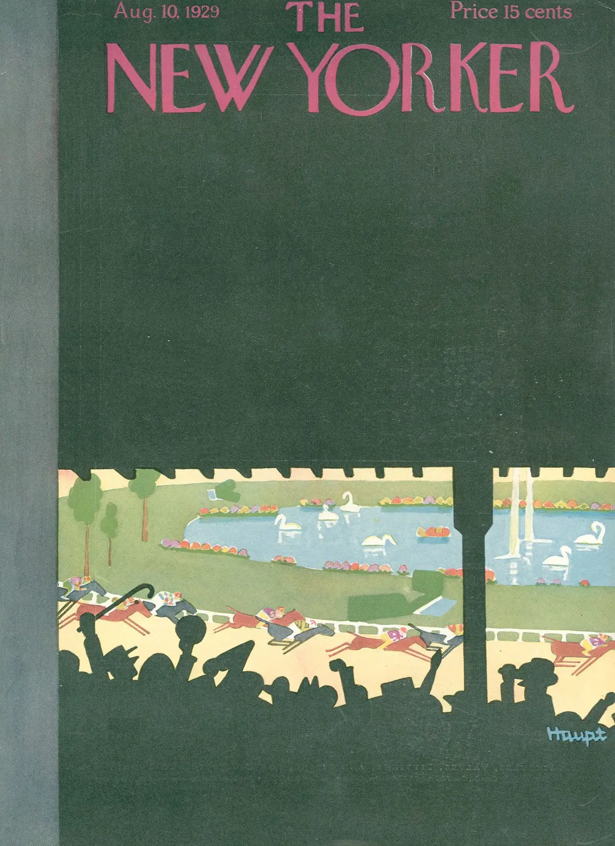 Обложка The New Yorker, 10 августа 1929, художник И. Г. Хаупт