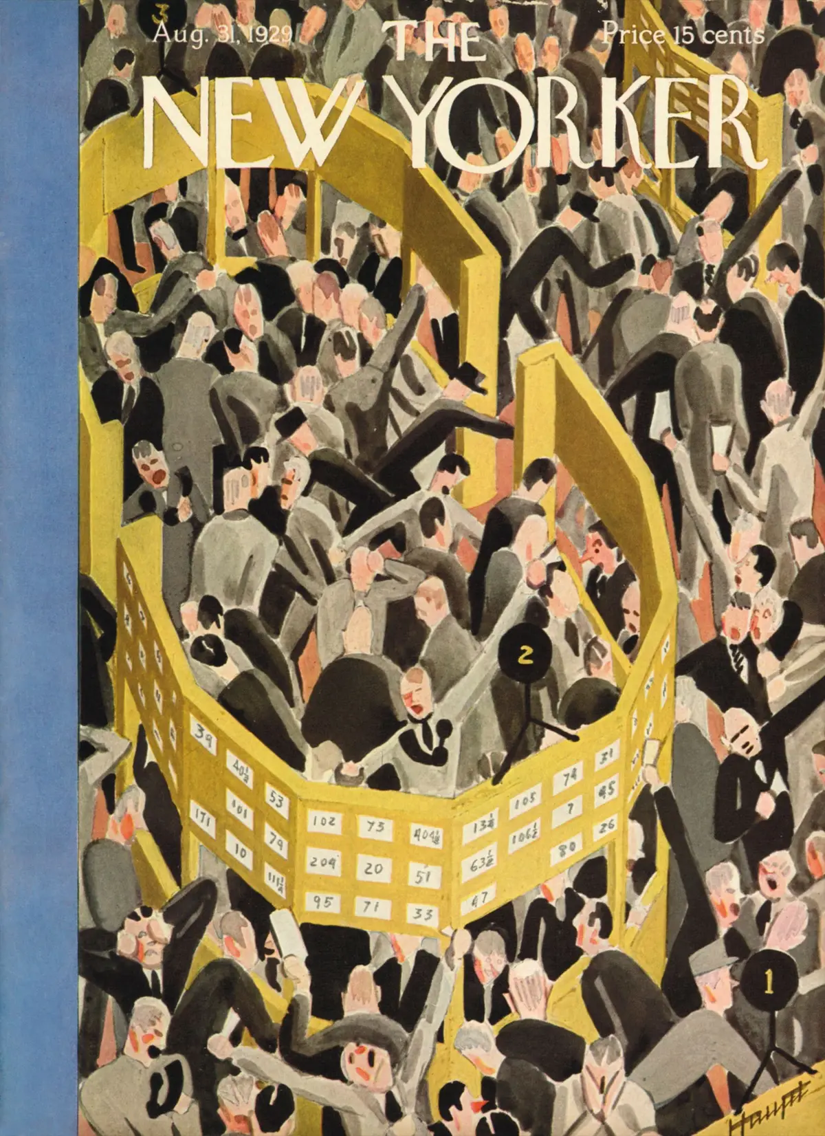 Обложка The New Yorker, 31 августа 1929, художник И. Г. Хаупт
