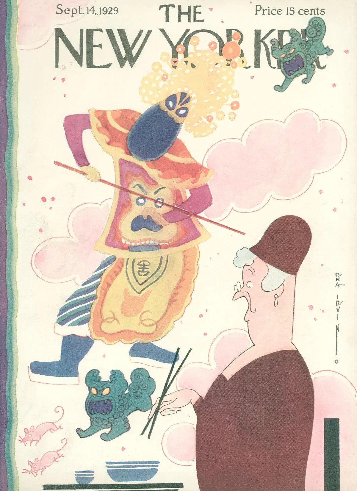 Обложка The New Yorker, 14 сентября 1929, художник Реа Ирвин