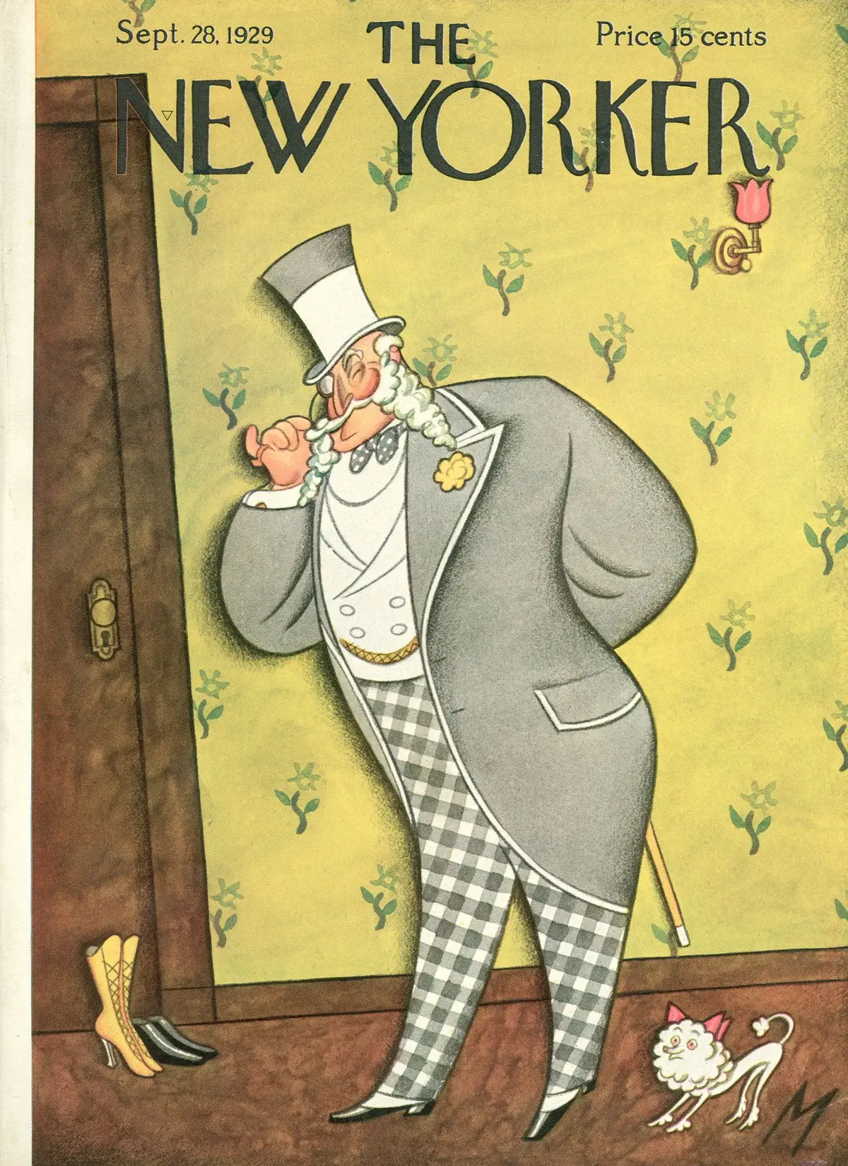 Обложка The New Yorker, 28 сентября 1929, художник Джулиан де Миски