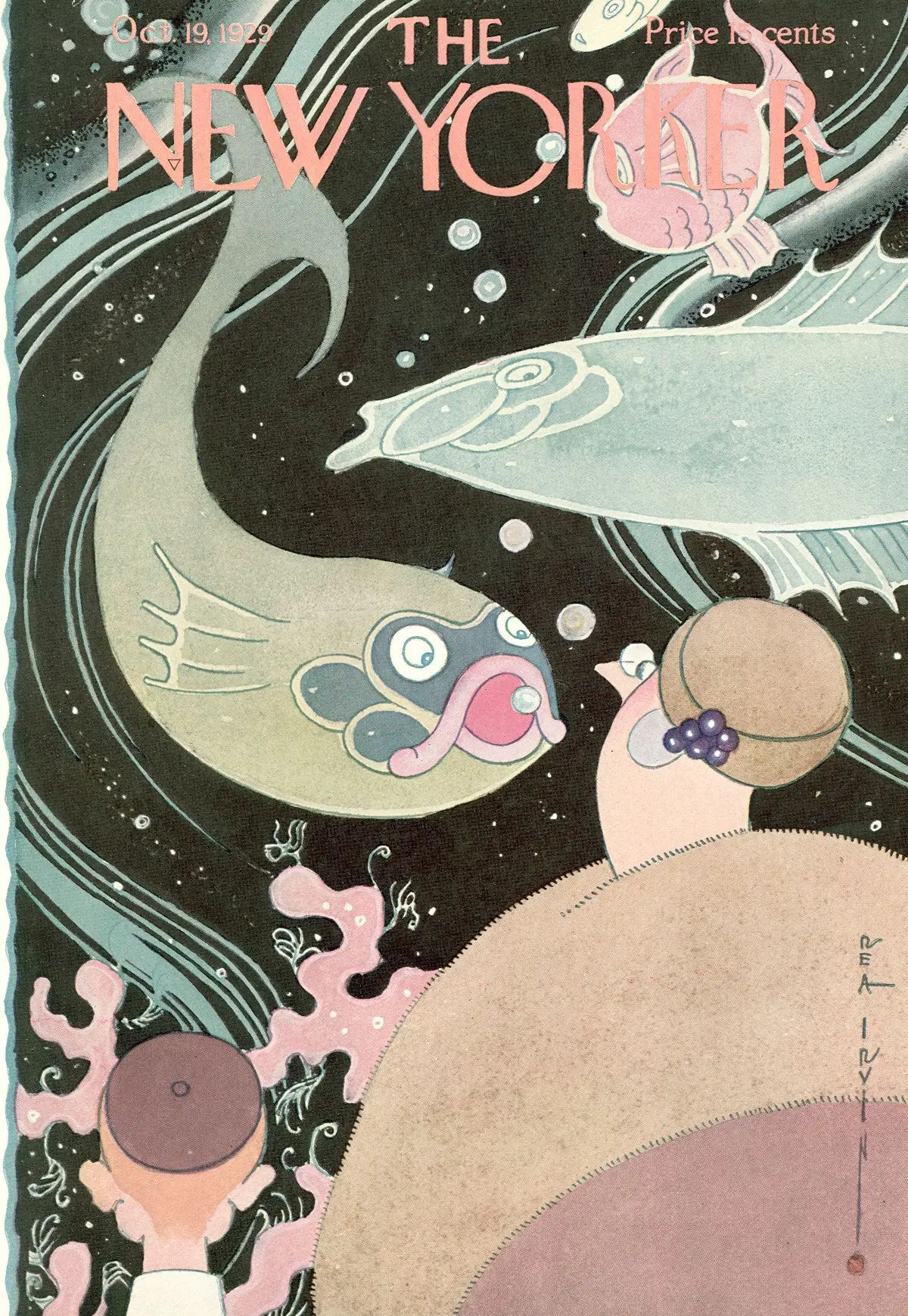 Обложка The New Yorker, 19 октября 1929, художник Реа Ирвин