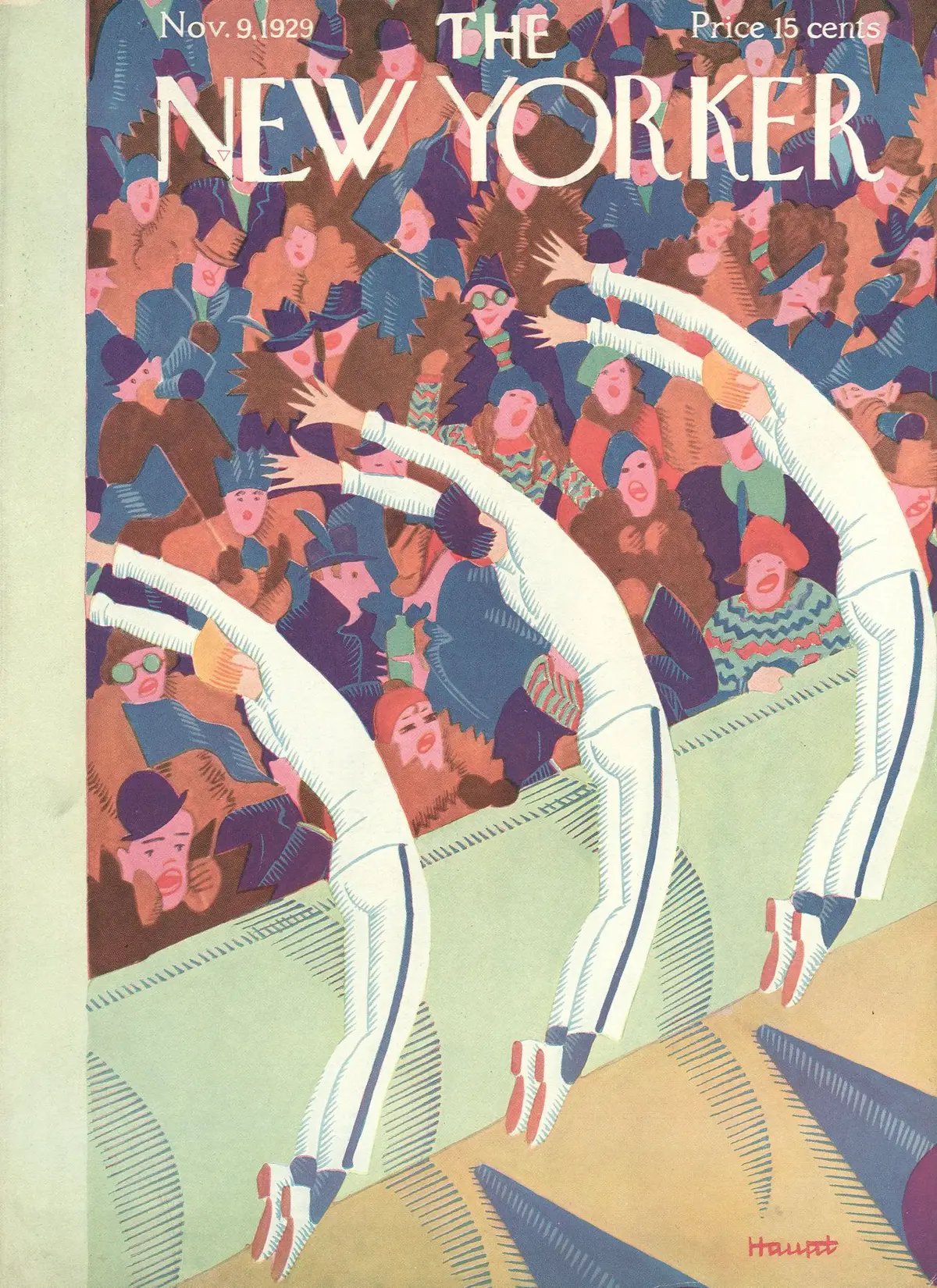 Обложка The New Yorker, 9 ноября 1929, художник И. Г. Хаупт