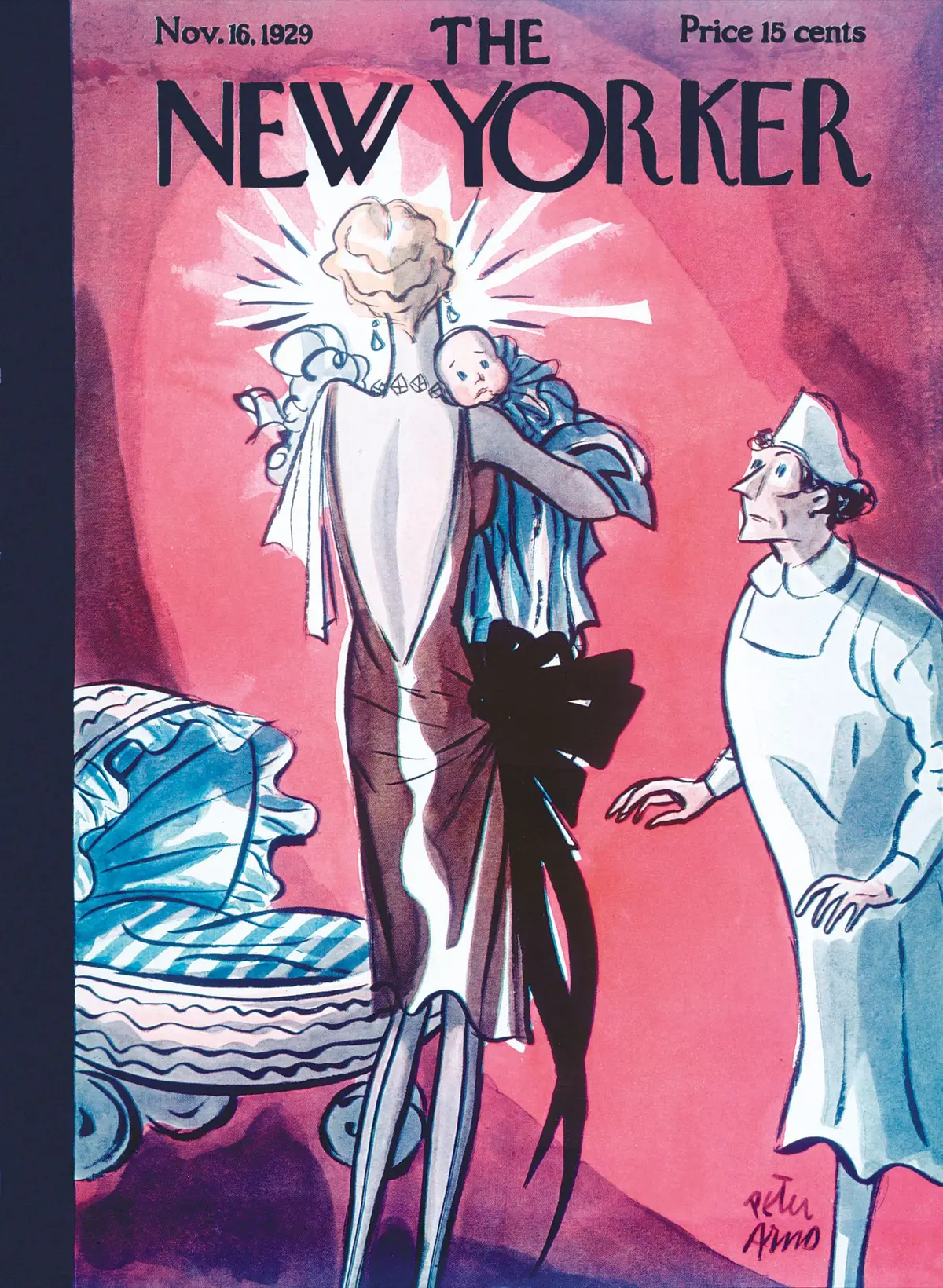 Обложка The New Yorker, 16 ноября 1929, художник Питер Арно