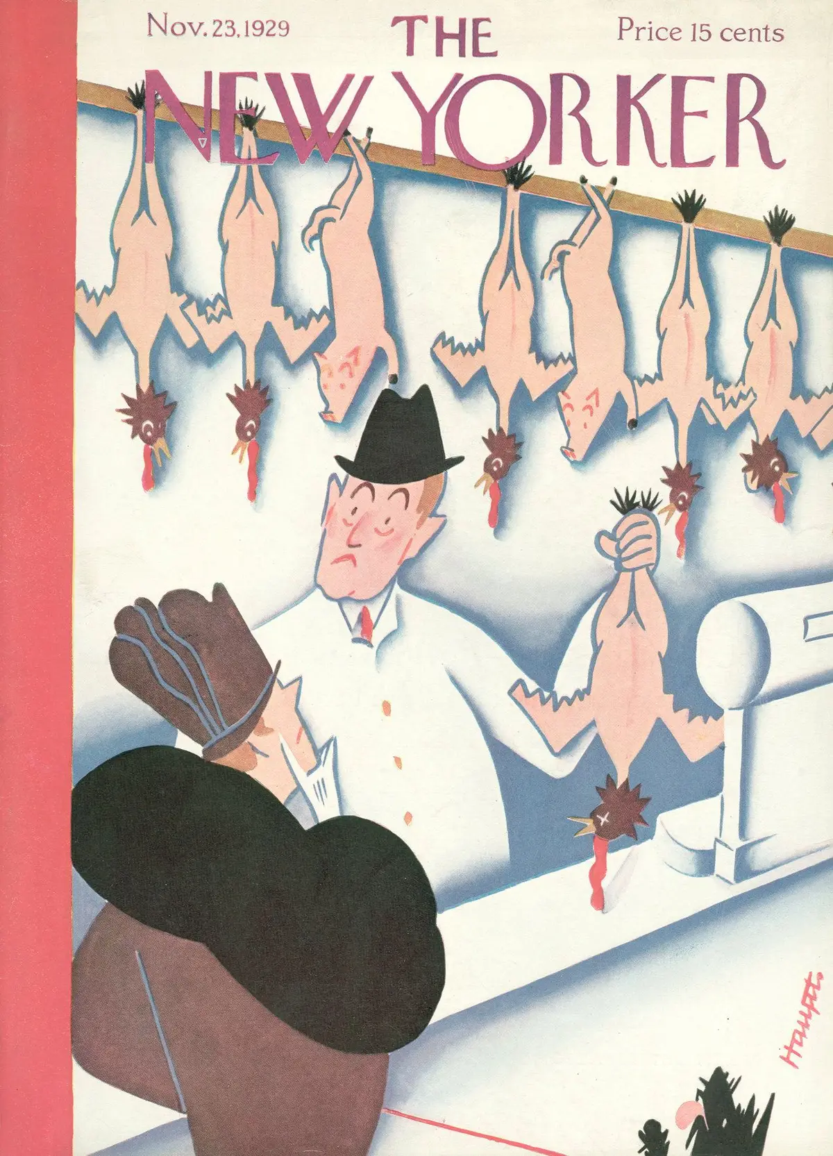 Обложка The New Yorker, 23 ноября 1929, художник И. Г. Хаупт