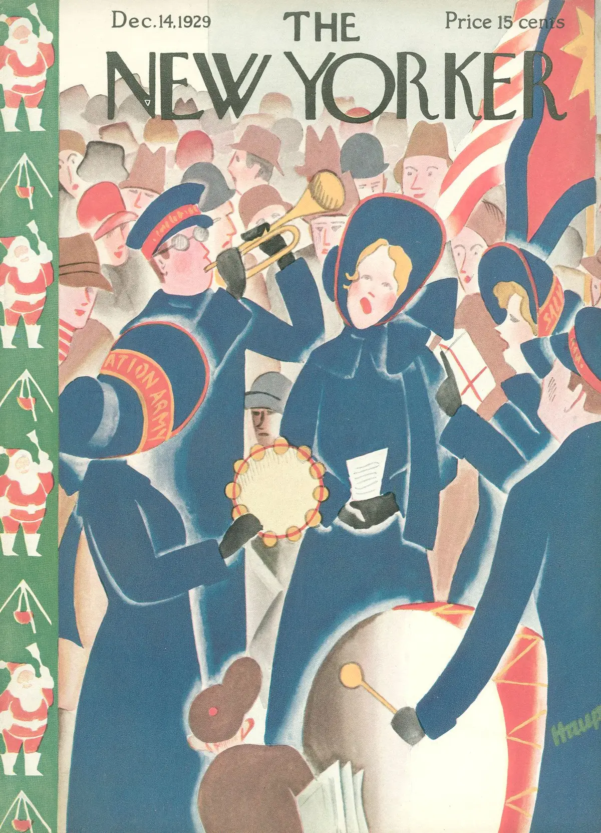 Обложка The New Yorker, 14 декабря 1929, художник Теодор Г. Хаупт