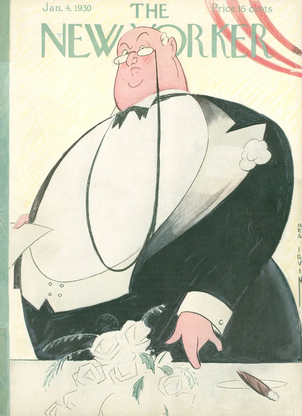 Обложка The New Yorker, 4 января 1930, художник Реа Ирвин