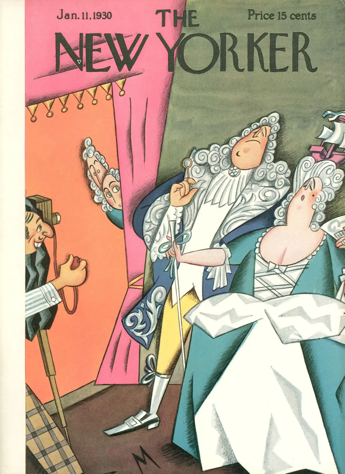 Обложка The New Yorker, 11 января 1930, художник Джулиан де Миски