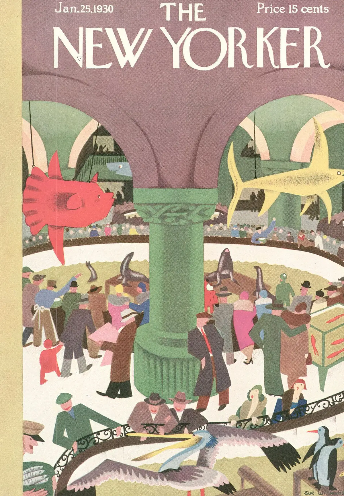 Обложка The New Yorker, 25 января 1930, художник Сью Уильямс