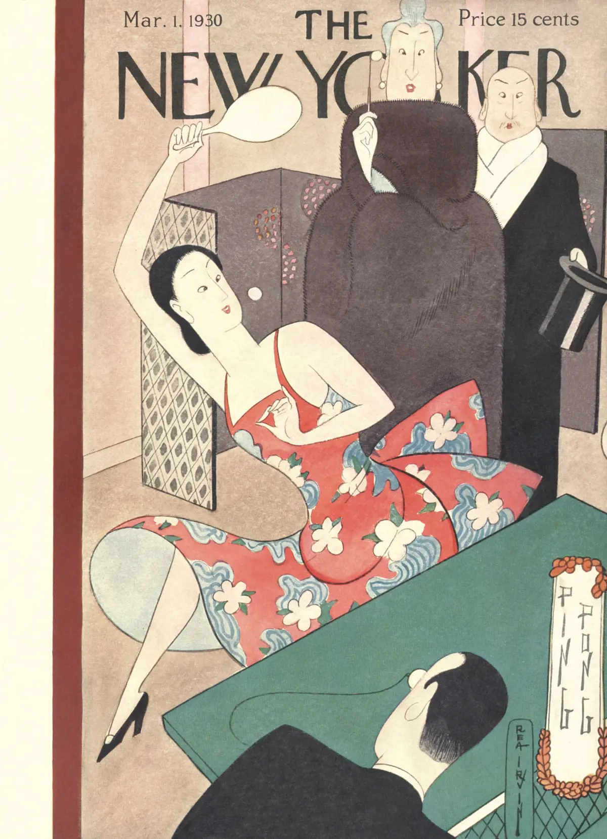 Обложка The New Yorker, 1 марта 1930, художник Реа Ирвин