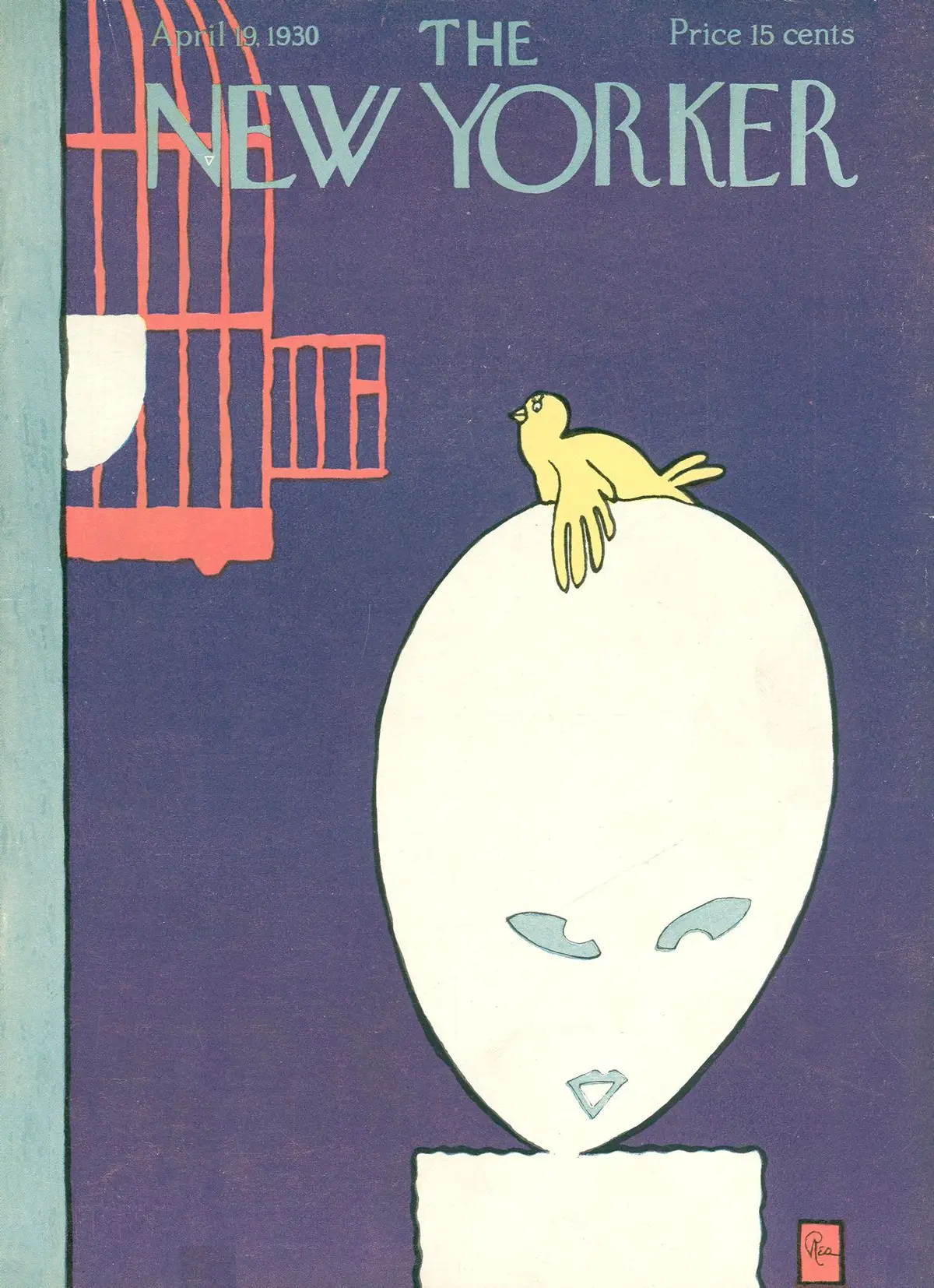 Обложка The New Yorker, 19 апреля 1930, художник Гарднер Ри
