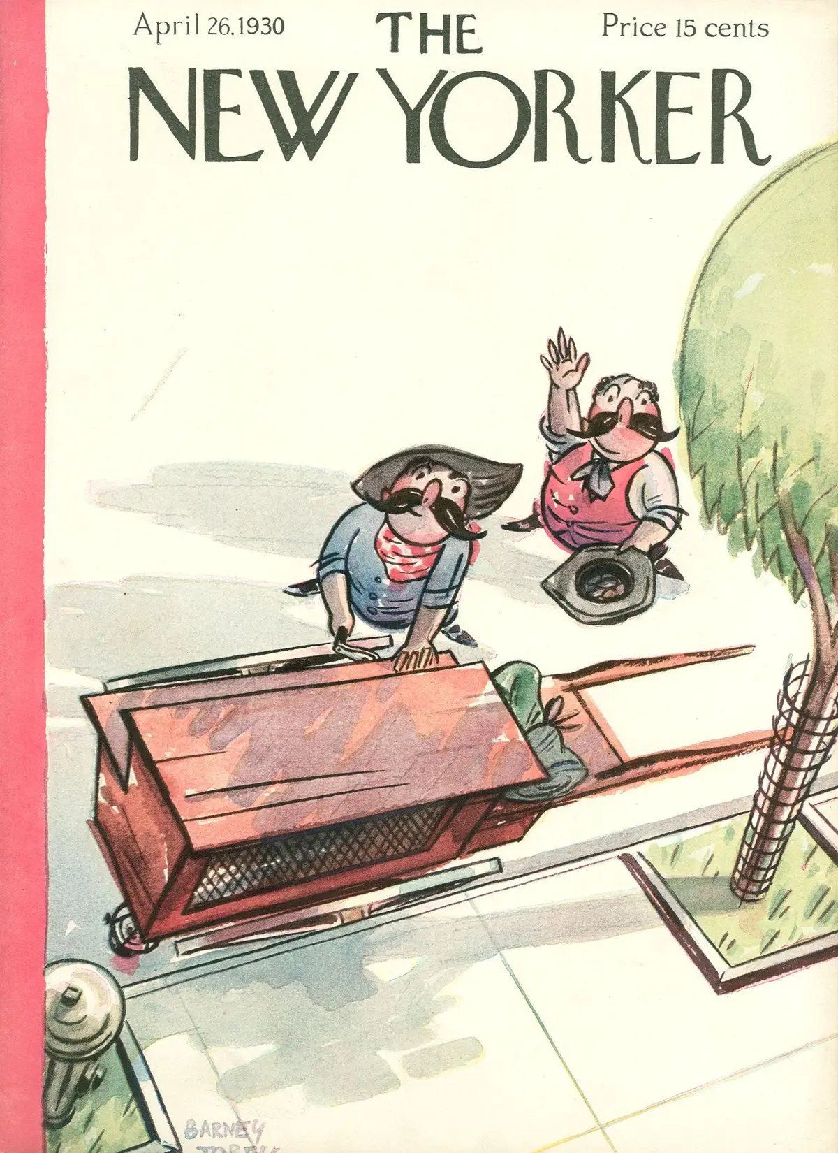 Обложка The New Yorker, 26 апреля 1930, художник Барни Тоби