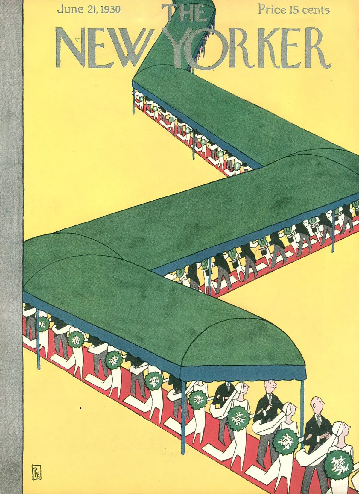 Обложка The New Yorker, 21 июня 1930, художник Гарднер Ри