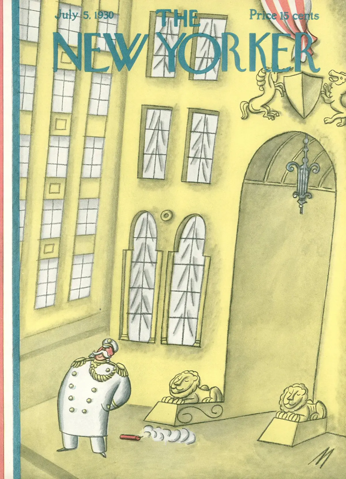 Обложка The New Yorker, 5 июля 1930, художник Джулиан де Миски