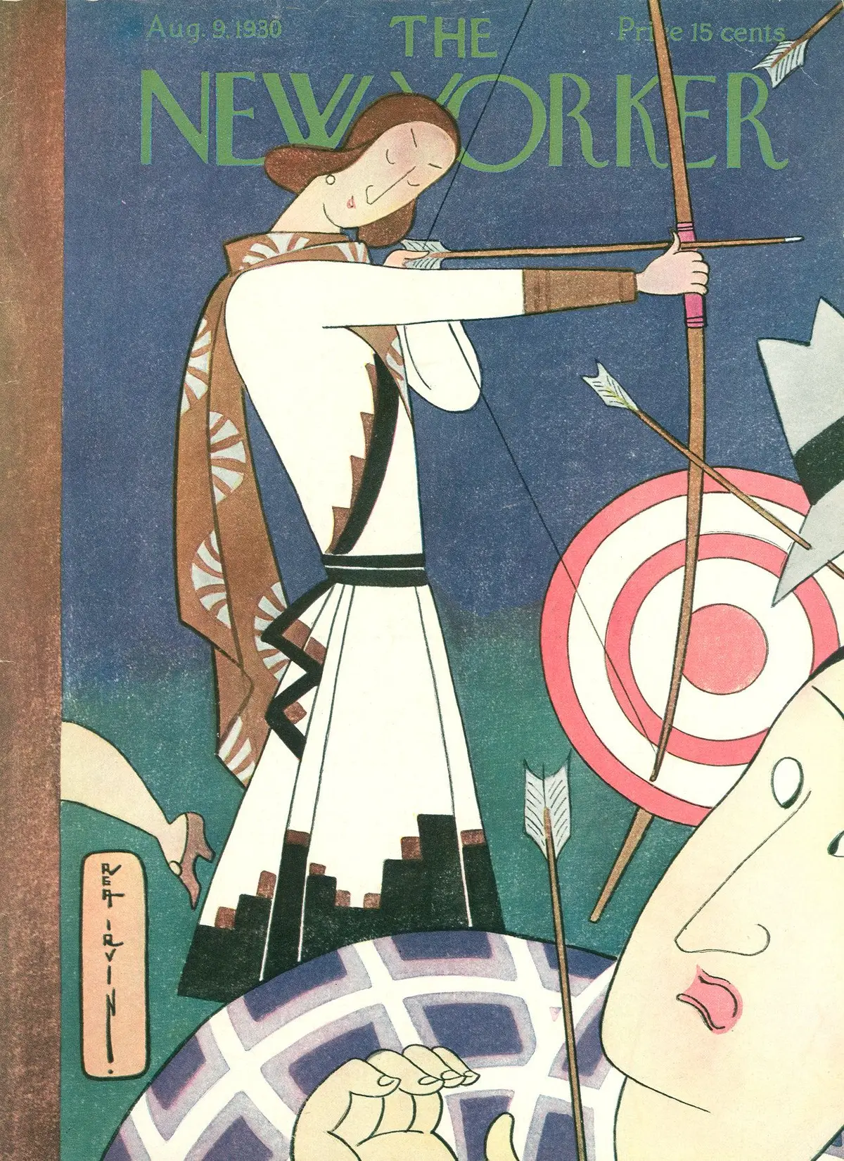 Обложка The New Yorker, 9 августа 1930, художник Реа Ирвин