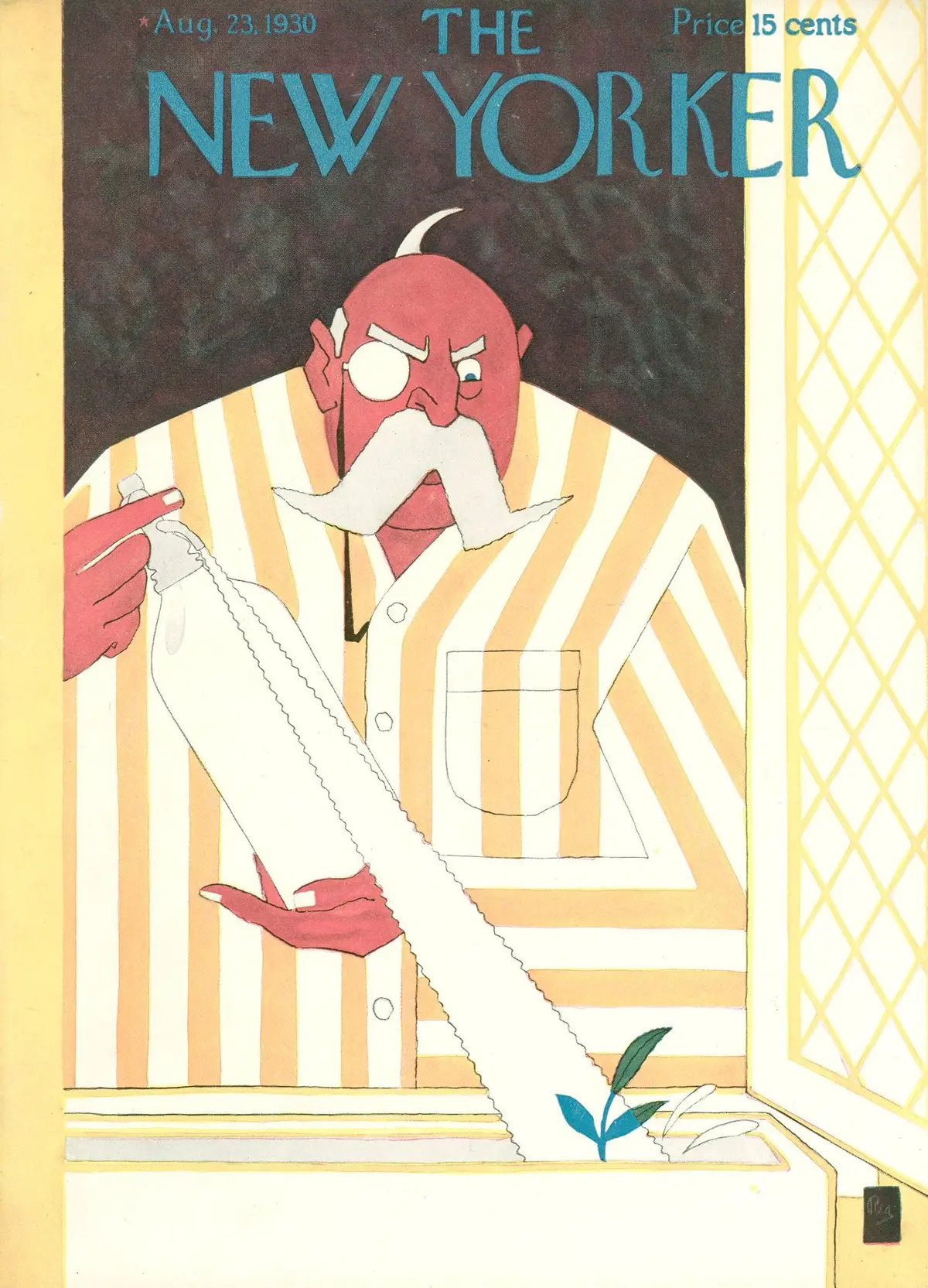 Обложка The New Yorker, 23 августа 1930, художник Гарднер Ри