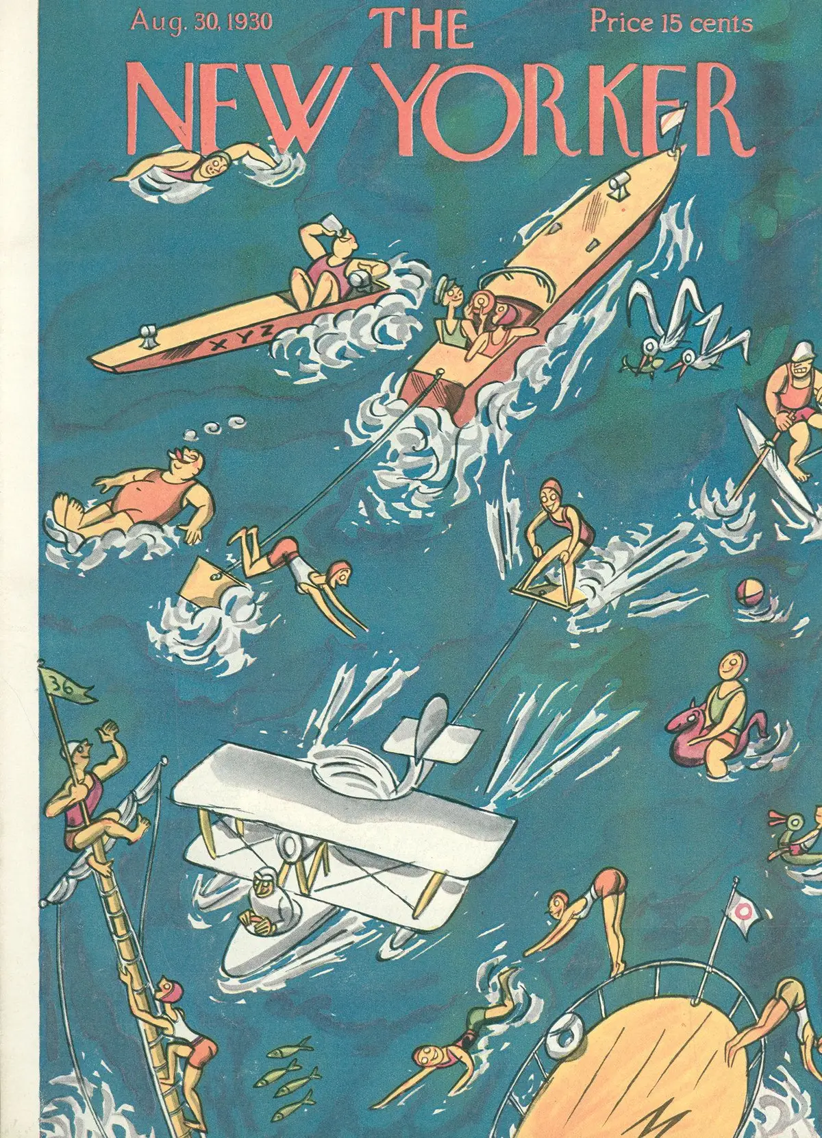 Обложка The New Yorker, 30 августа 1930, художник Джулиан де Миски
