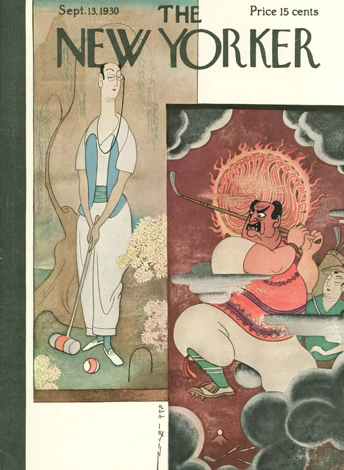 Обложка The New Yorker, 13 сентября 1930, художник Реа Ирвин