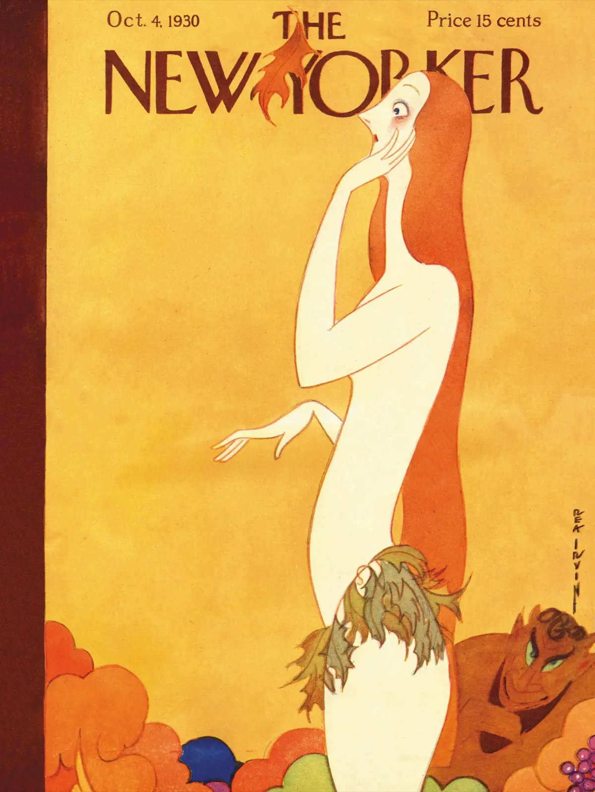 Обложка The New Yorker, 4 октября 1930, художник Реа Ирвин
