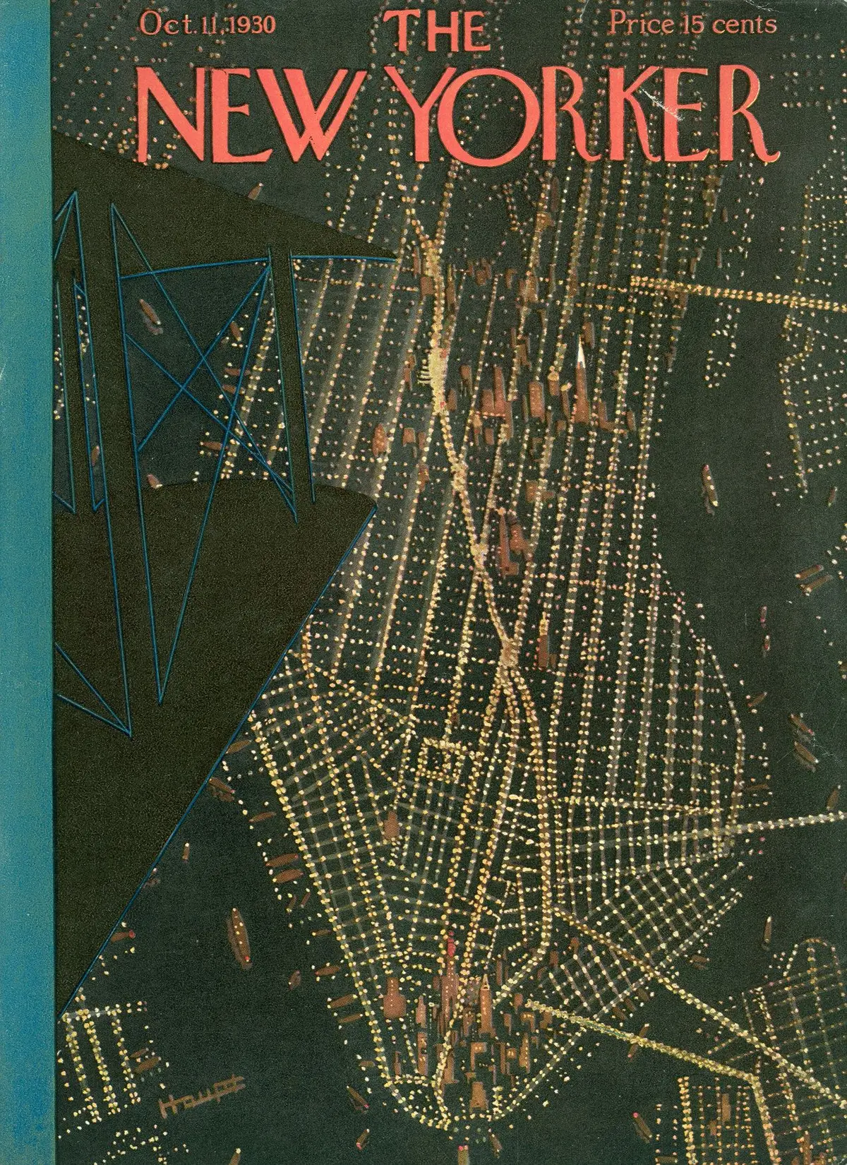 Обложка The New Yorker, 11 октября 1930, художник Теодор Г. Хаупт
