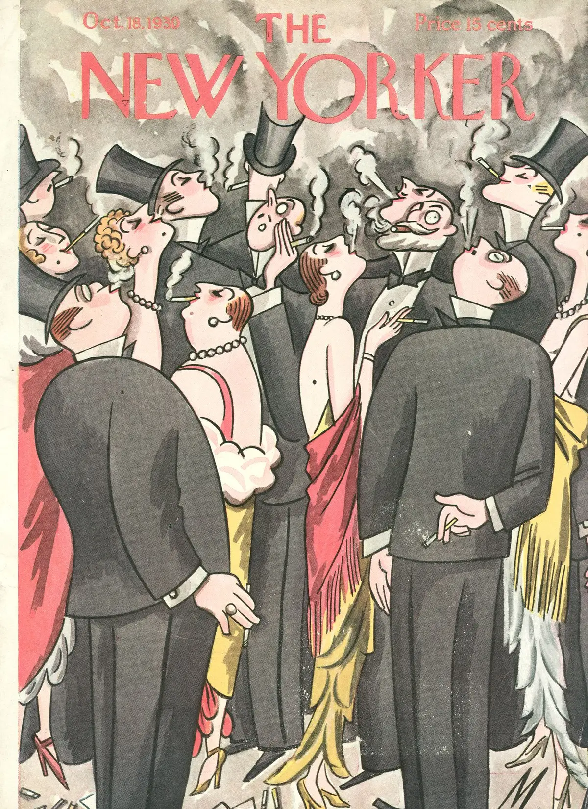 Обложка The New Yorker, 18 октября 1930, художник Джулиан де Миски